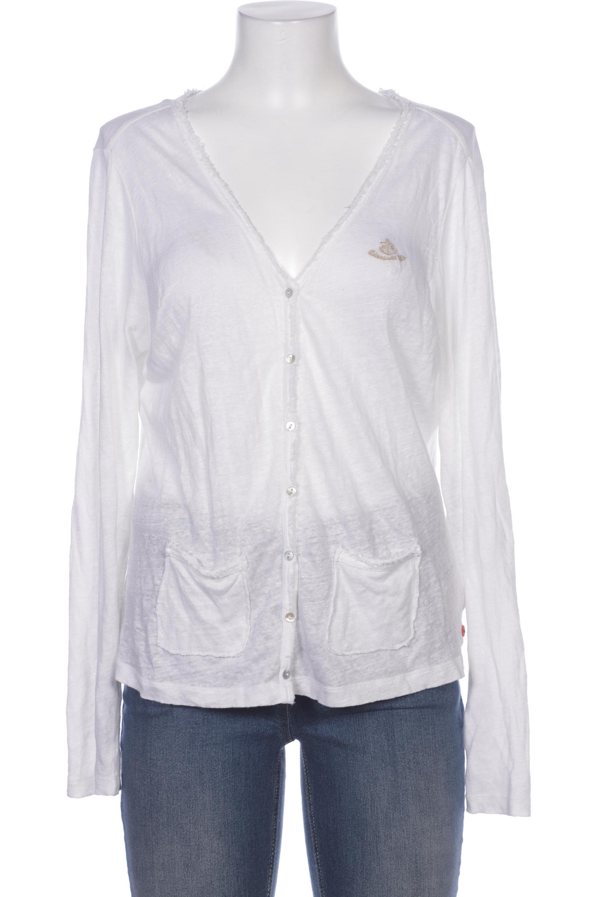 

Adenauer & Co Damen Strickjacke, weiß, Gr. 38