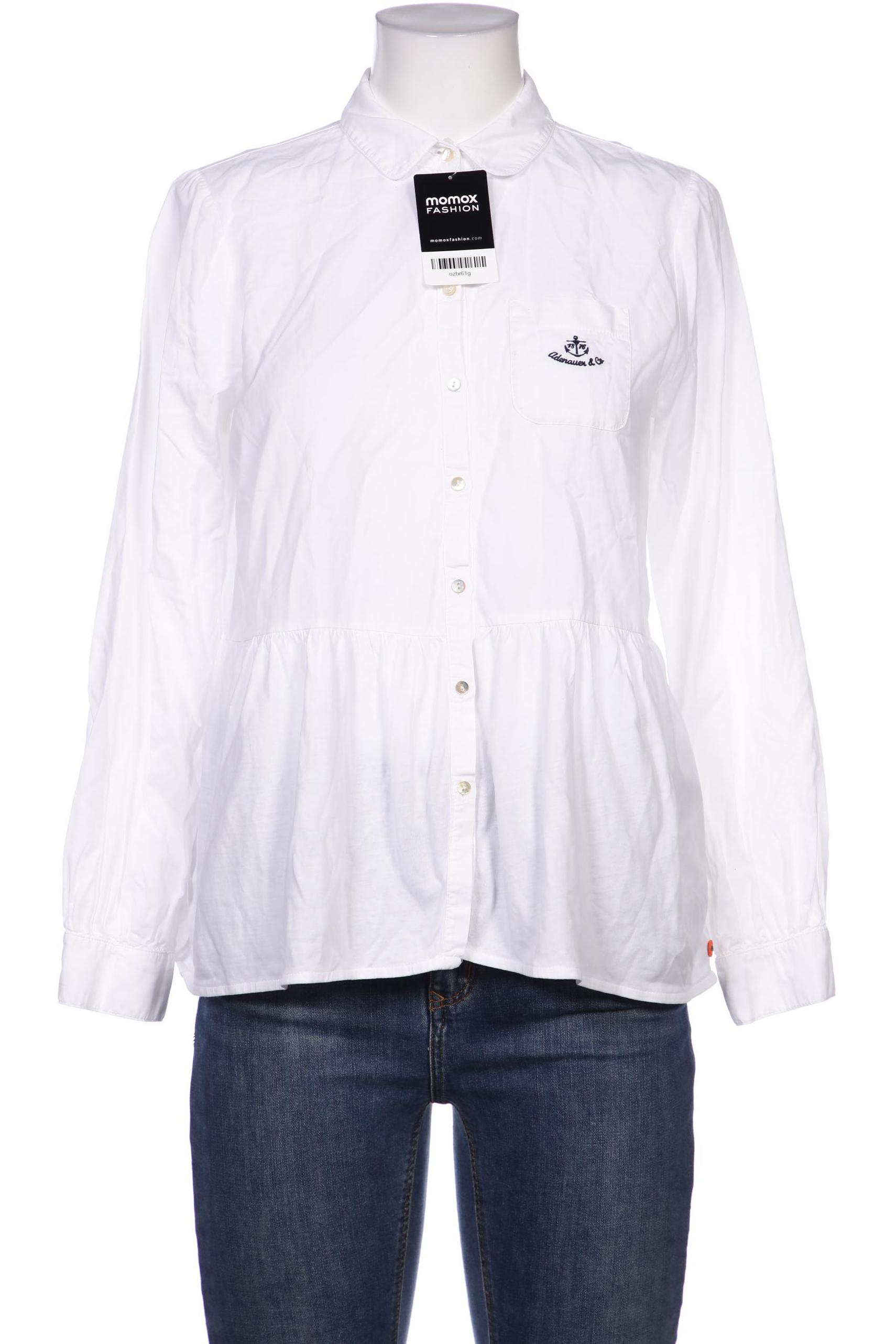 

Adenauer & Co Damen Bluse, weiß, Gr. 36