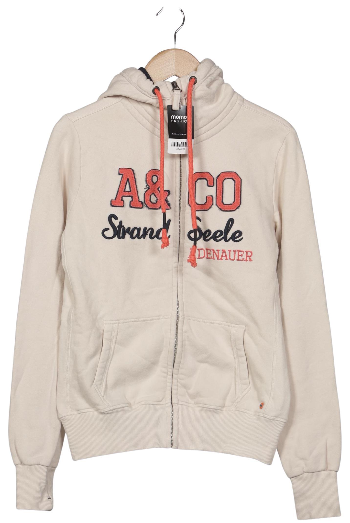 

Adenauer & Co Damen Kapuzenpullover, beige, Gr. 38