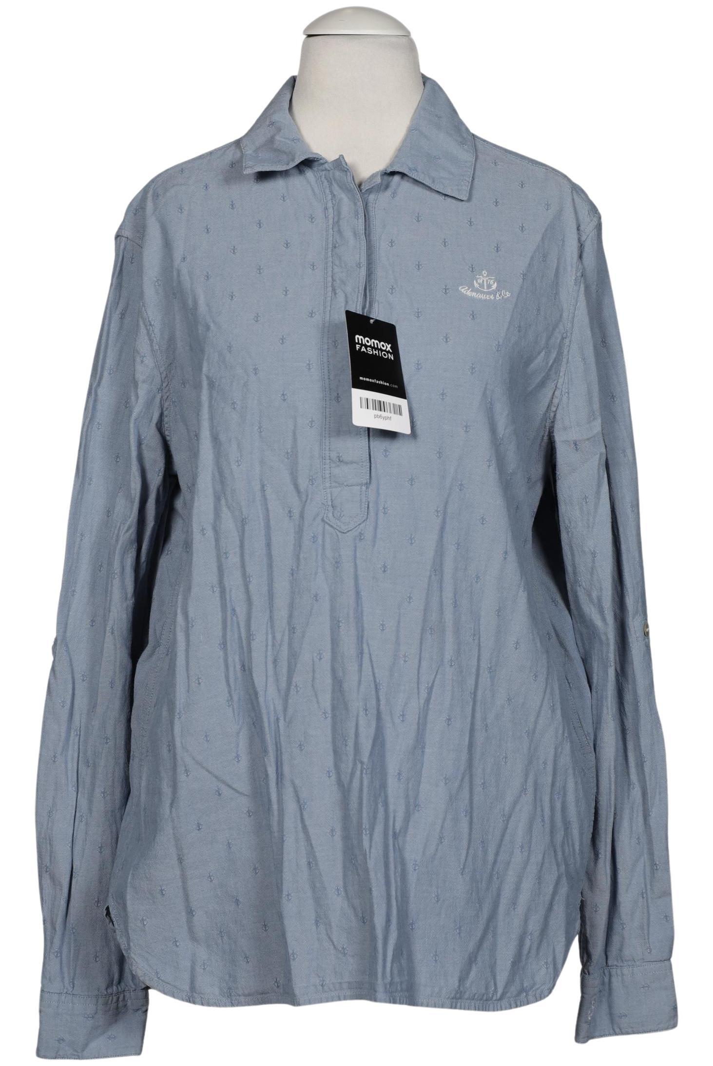 

Adenauer & Co Damen Bluse, hellblau, Gr. 36
