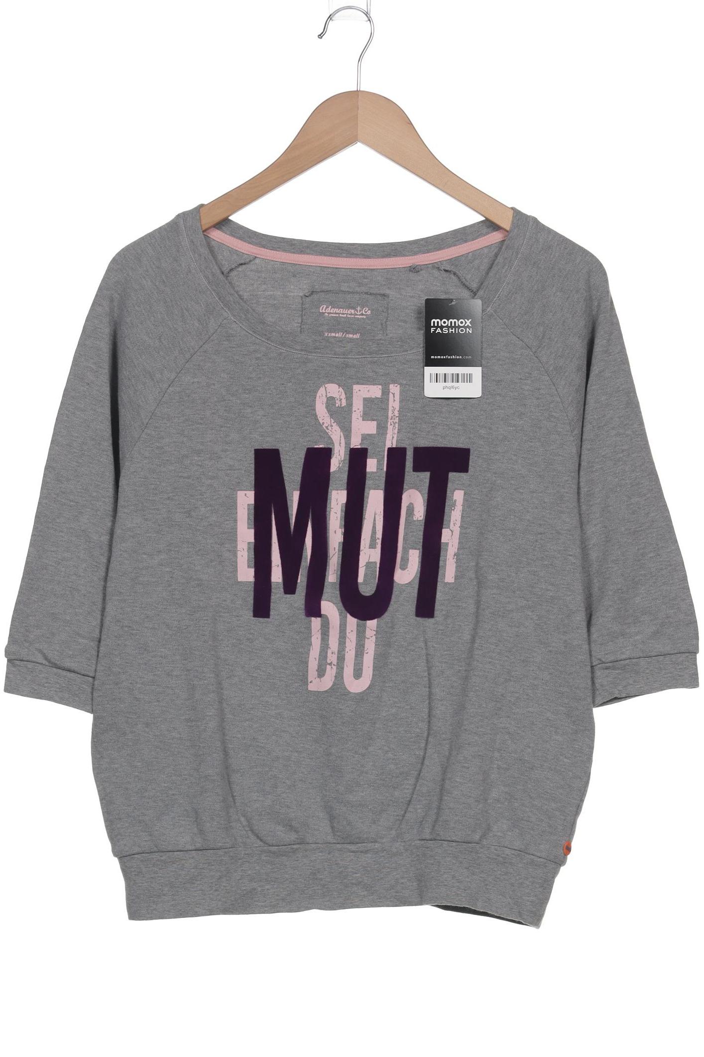 

Adenauer & Co Damen Sweatshirt, grau, Gr. 34