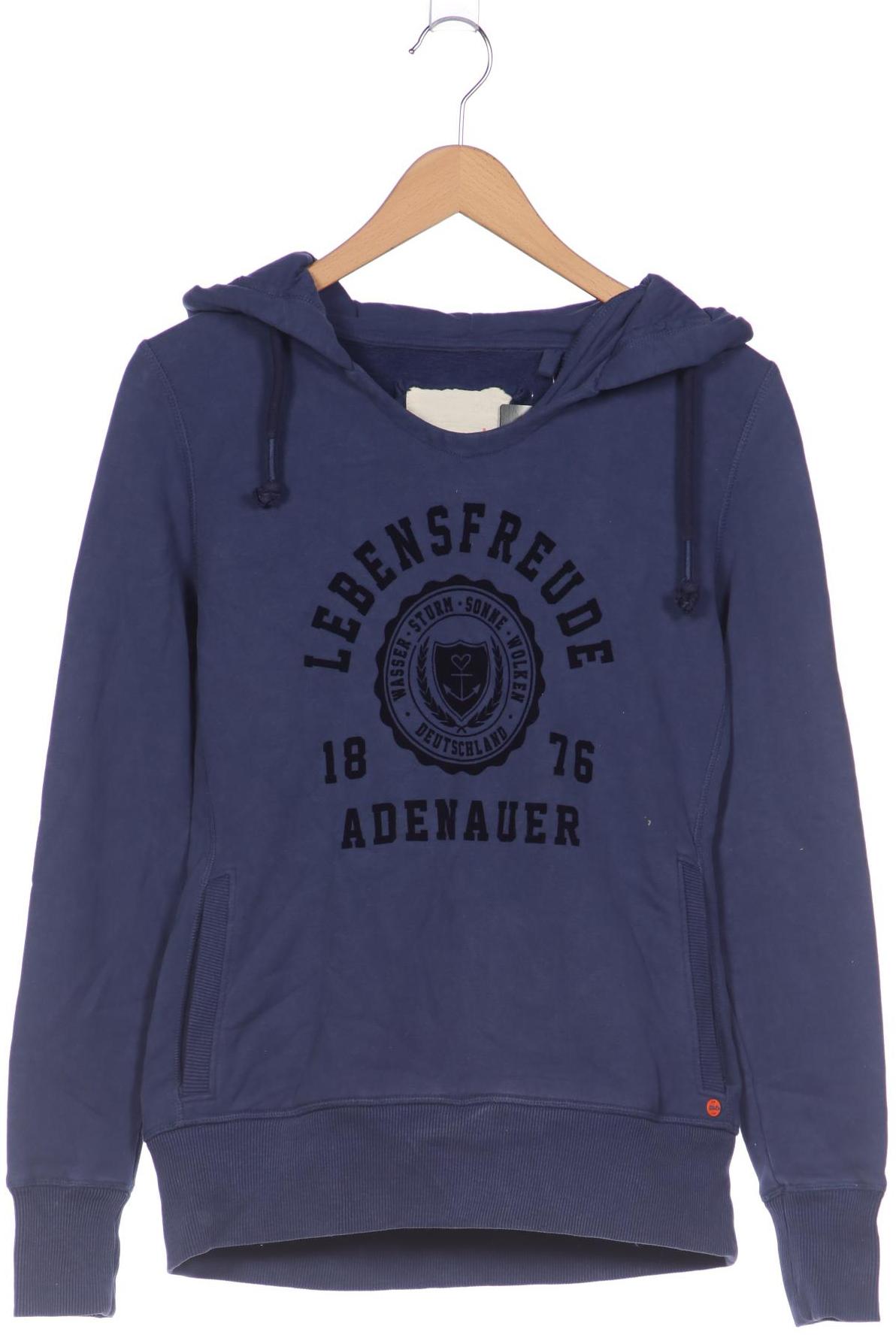 

Adenauer & Co Damen Kapuzenpullover, blau, Gr. 38