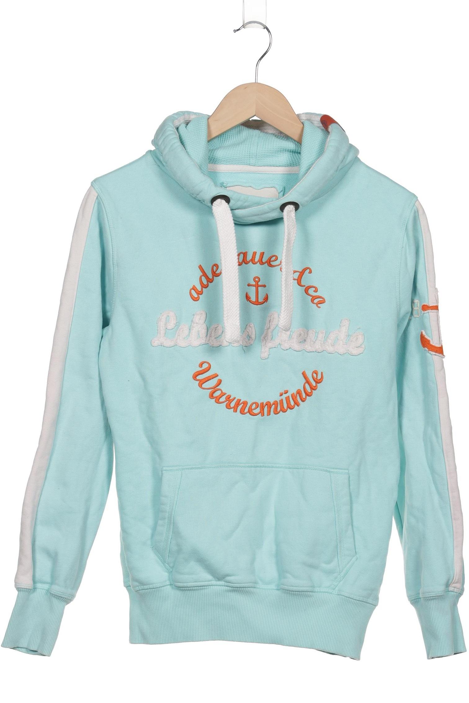 

Adenauer & Co Damen Kapuzenpullover, blau, Gr. 36