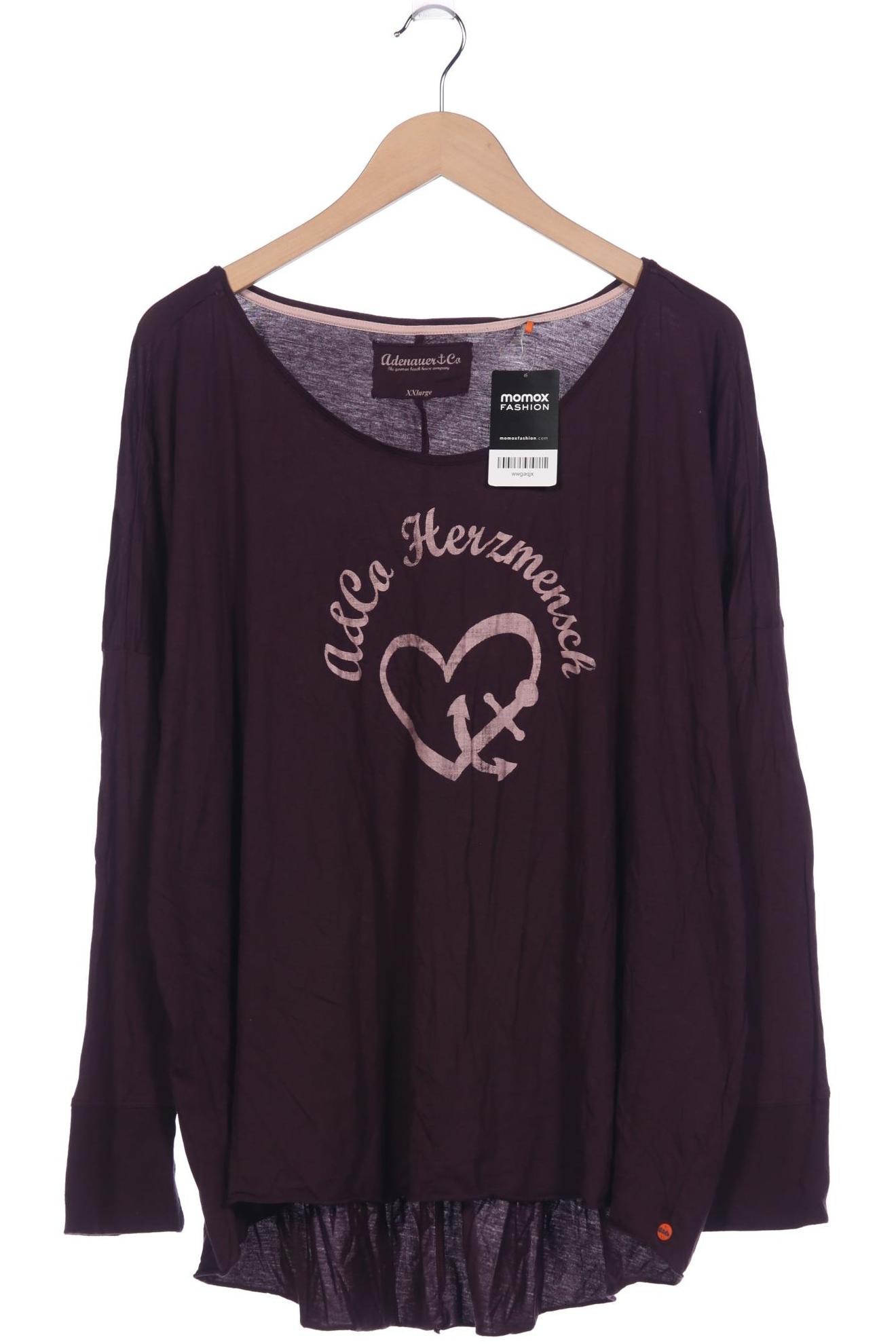 

Adenauer & Co Damen Langarmshirt, bordeaux, Gr. 46