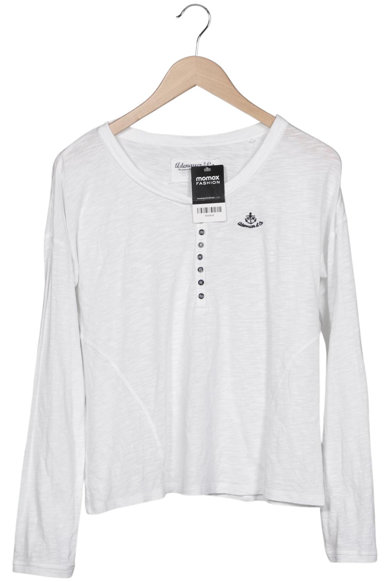 

Adenauer & Co Damen Langarmshirt, weiß, Gr. 36
