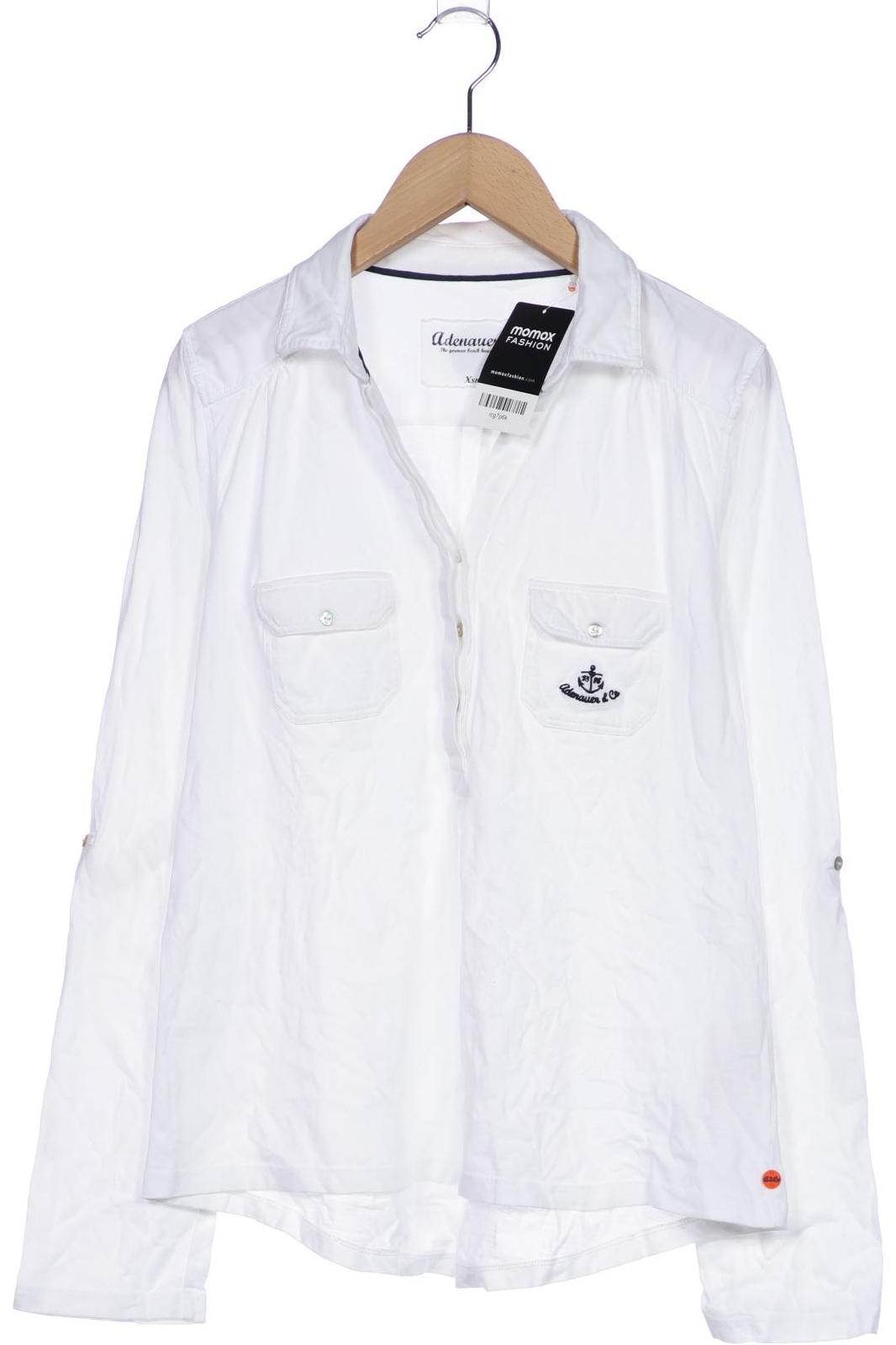 

Adenauer & Co Damen Langarmshirt, weiß, Gr. 34
