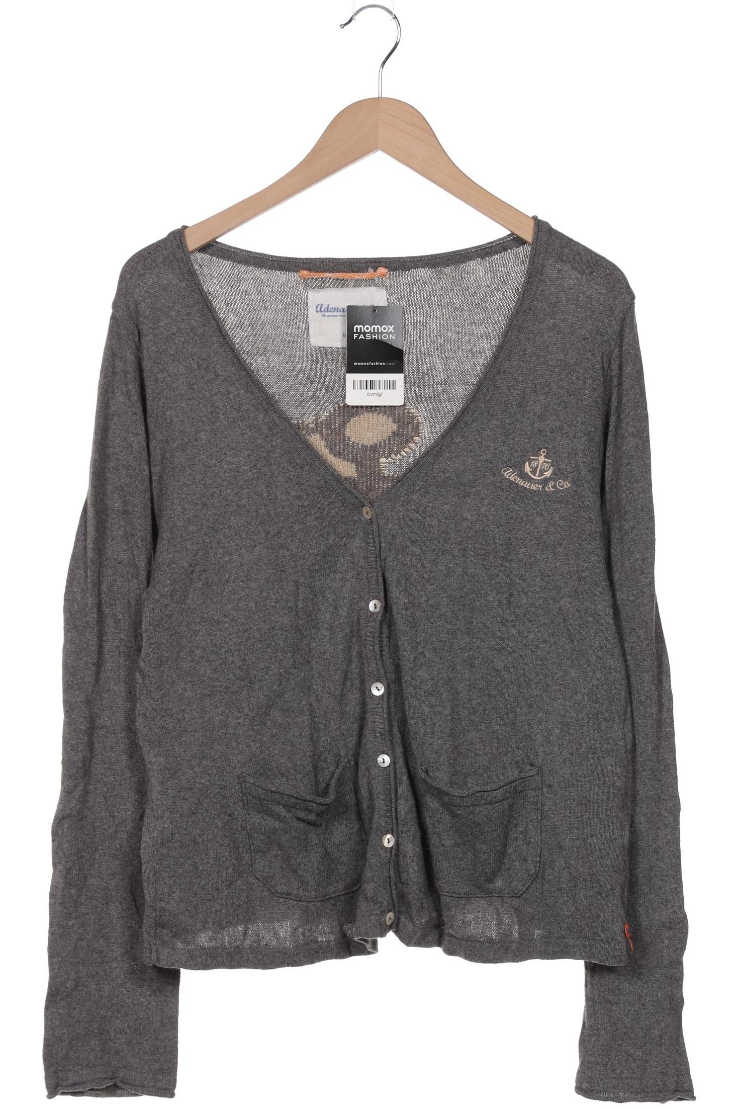

Adenauer & Co Damen Strickjacke, grau, Gr. 42
