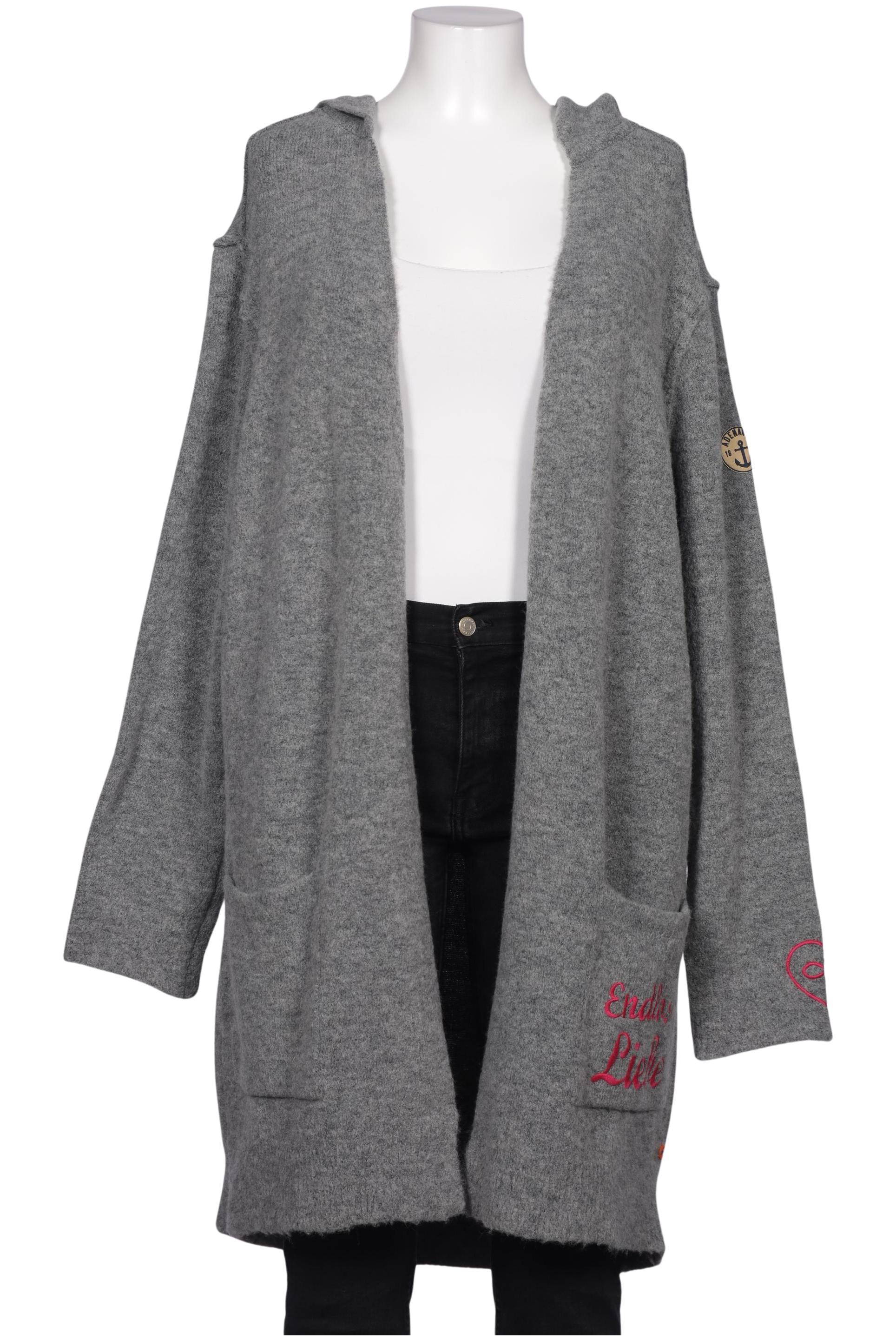 

Adenauer & Co Damen Strickjacke, grau, Gr. 42