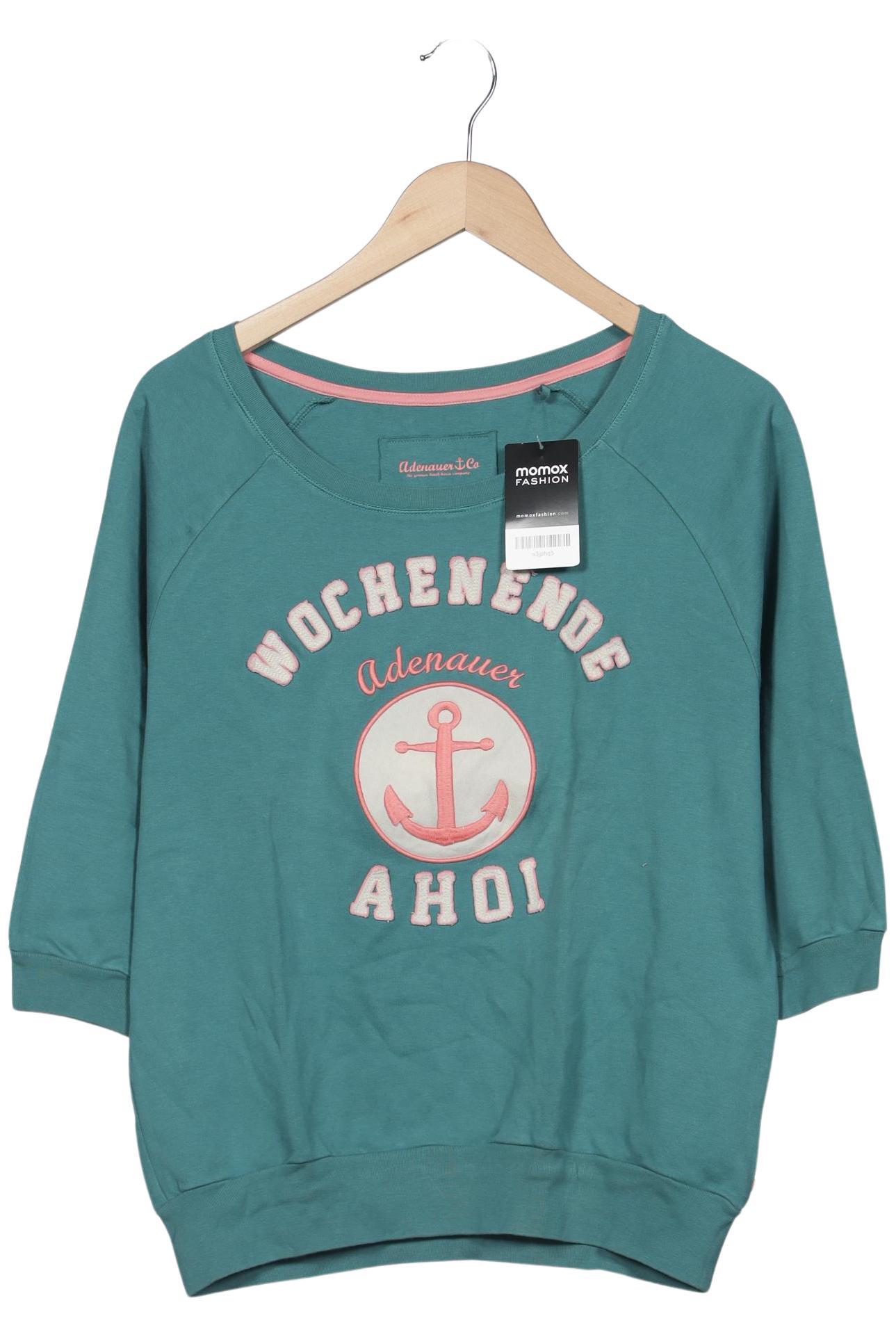 

Adenauer & Co Damen Langarmshirt, türkis, Gr. 34