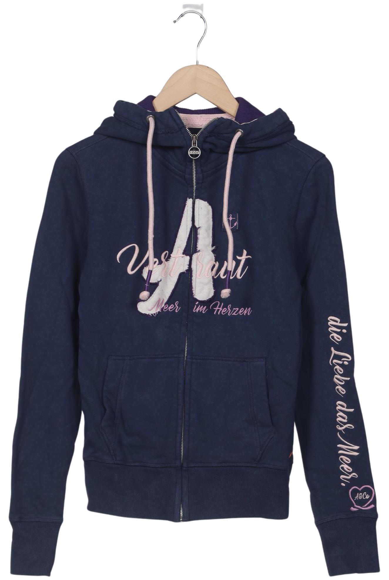 

Adenauer & Co Damen Kapuzenpullover, marineblau, Gr. 36