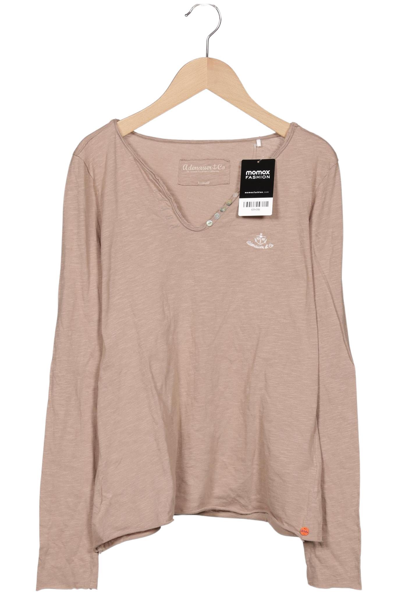 

Adenauer & Co Damen Langarmshirt, beige, Gr. 34