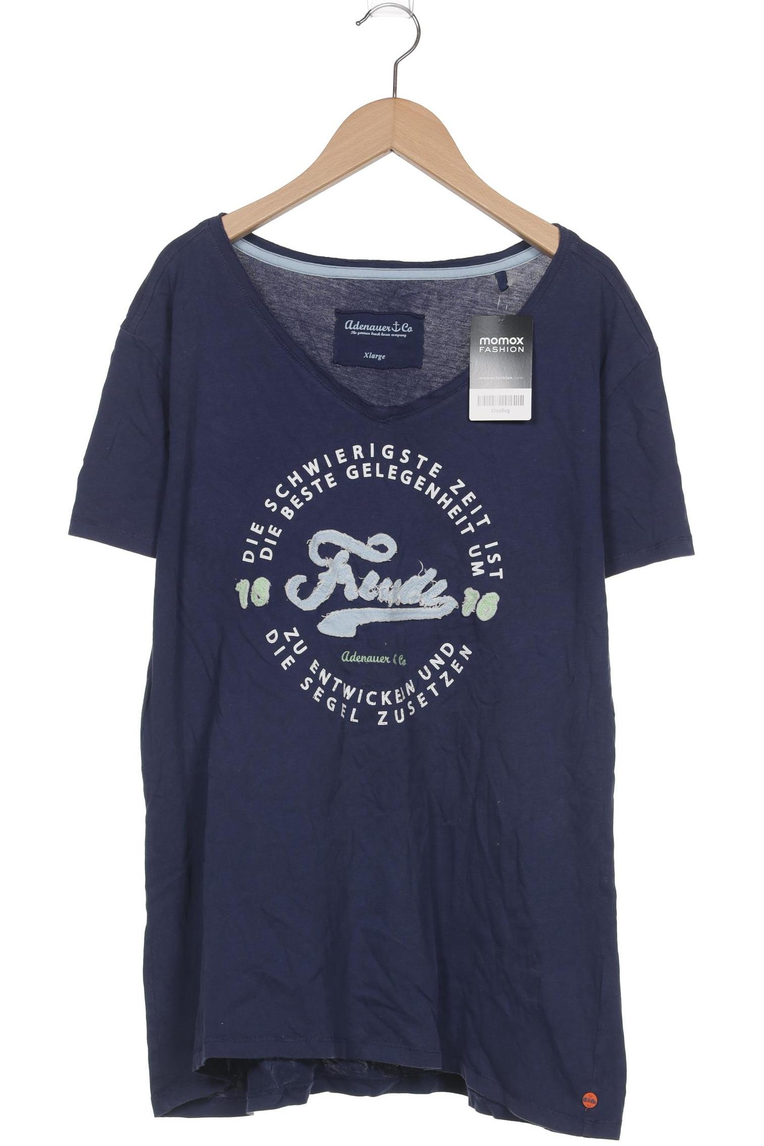 

Adenauer & Co Damen T-Shirt, blau, Gr. 44