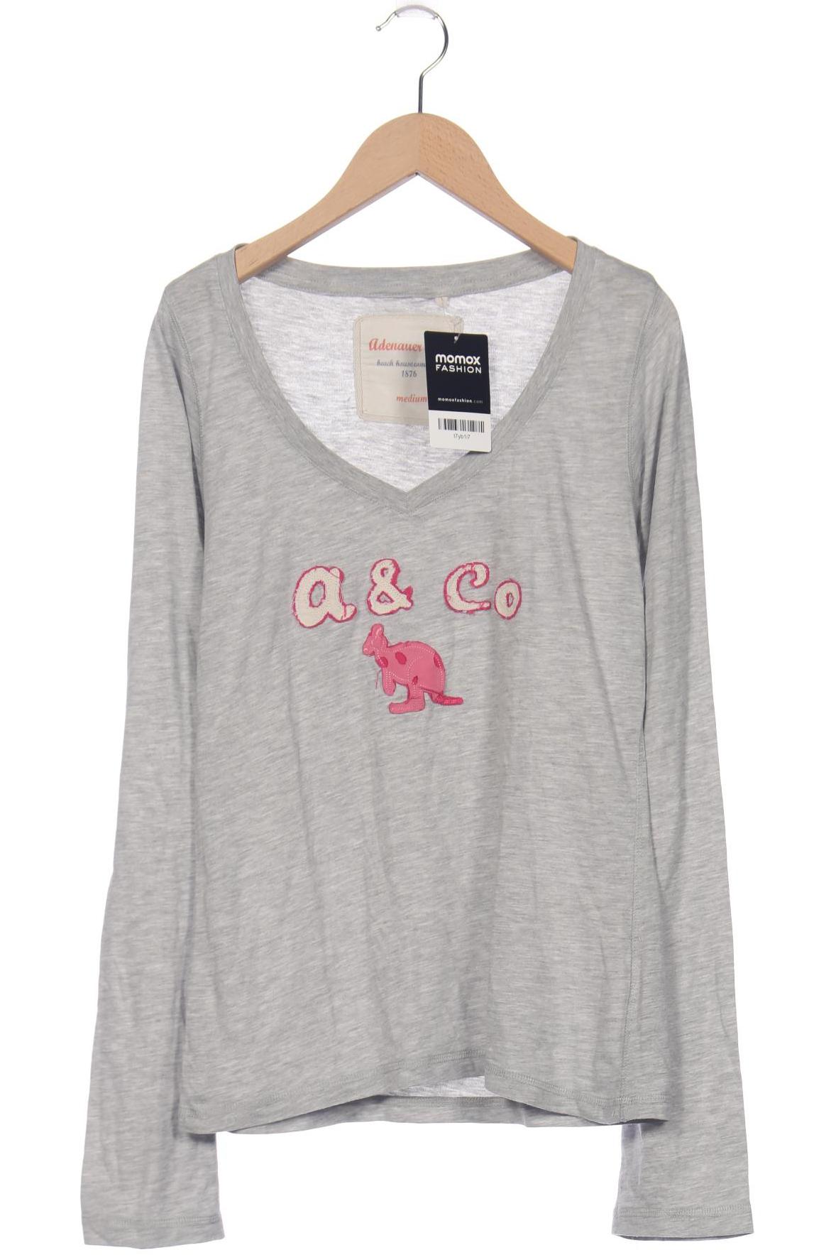 

Adenauer & Co Damen Langarmshirt, grau, Gr. 38
