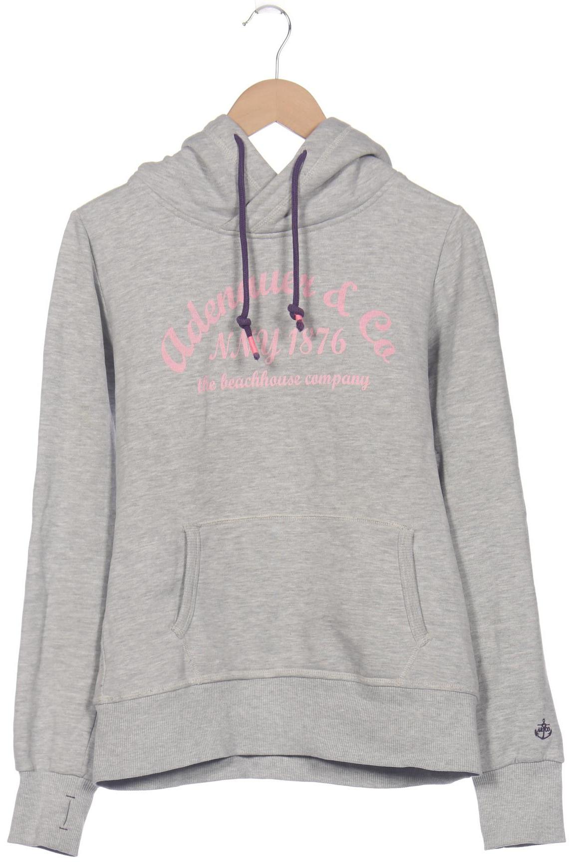 

Adenauer & Co Damen Kapuzenpullover, grau, Gr. 42