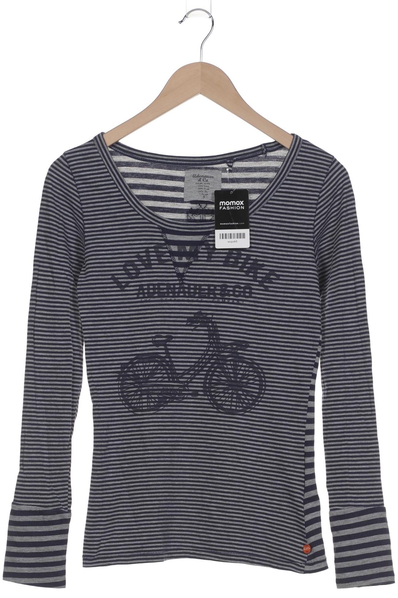 

Adenauer & Co Damen Langarmshirt, marineblau, Gr. 36