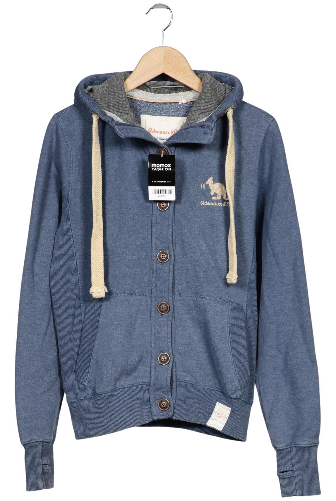 

Adenauer & Co Damen Kapuzenpullover, blau, Gr. 42