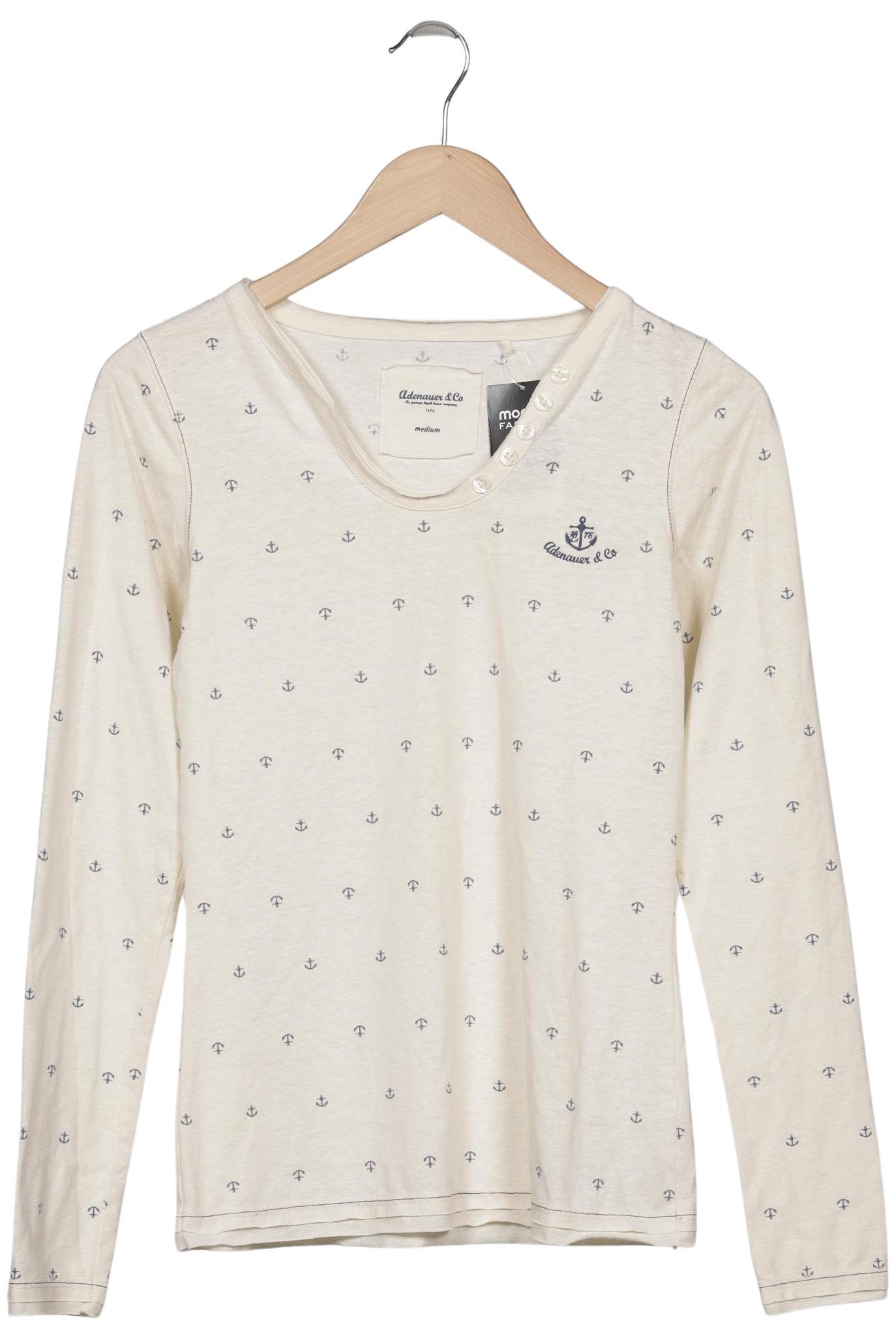 

Adenauer & Co Damen Langarmshirt, cremeweiß, Gr. 38