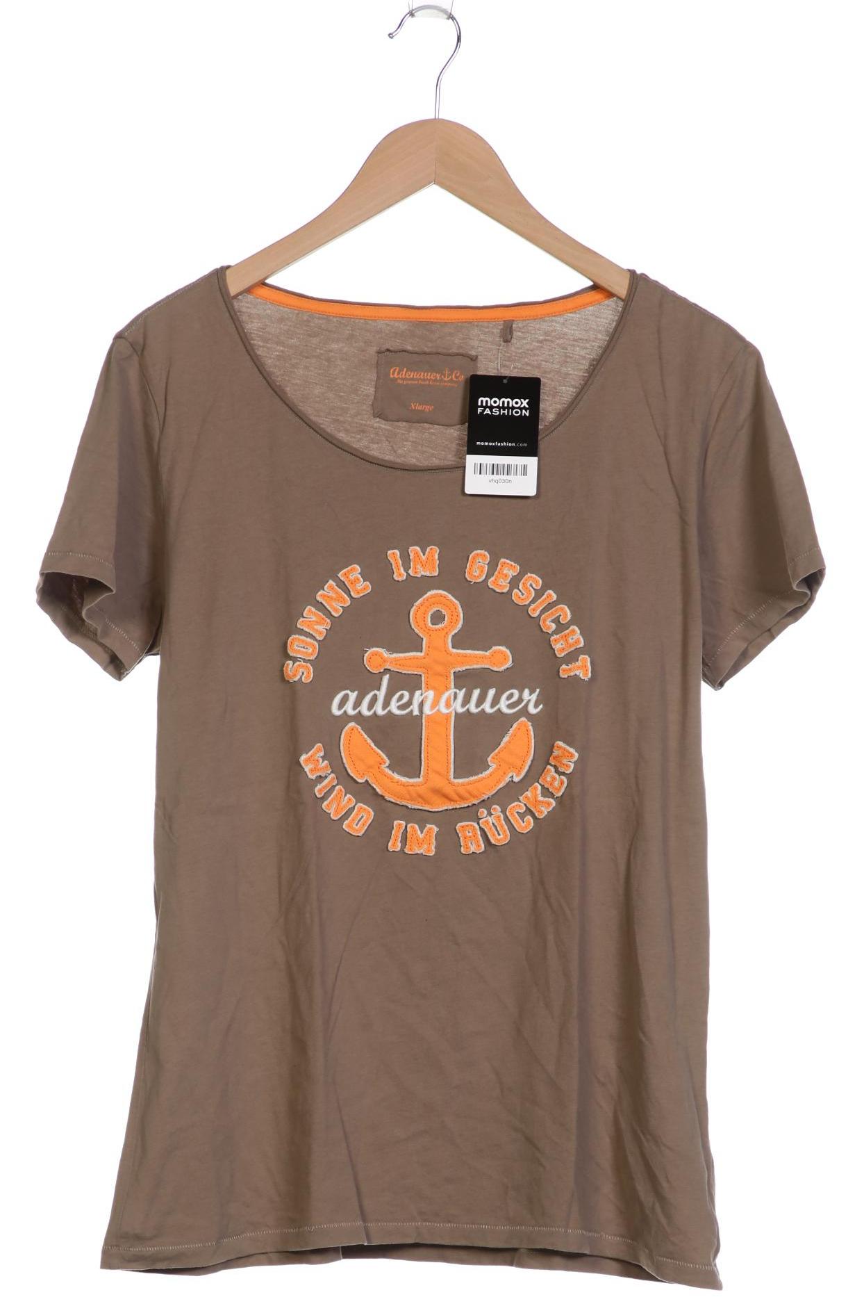 

Adenauer & Co Damen T-Shirt, braun, Gr. 44