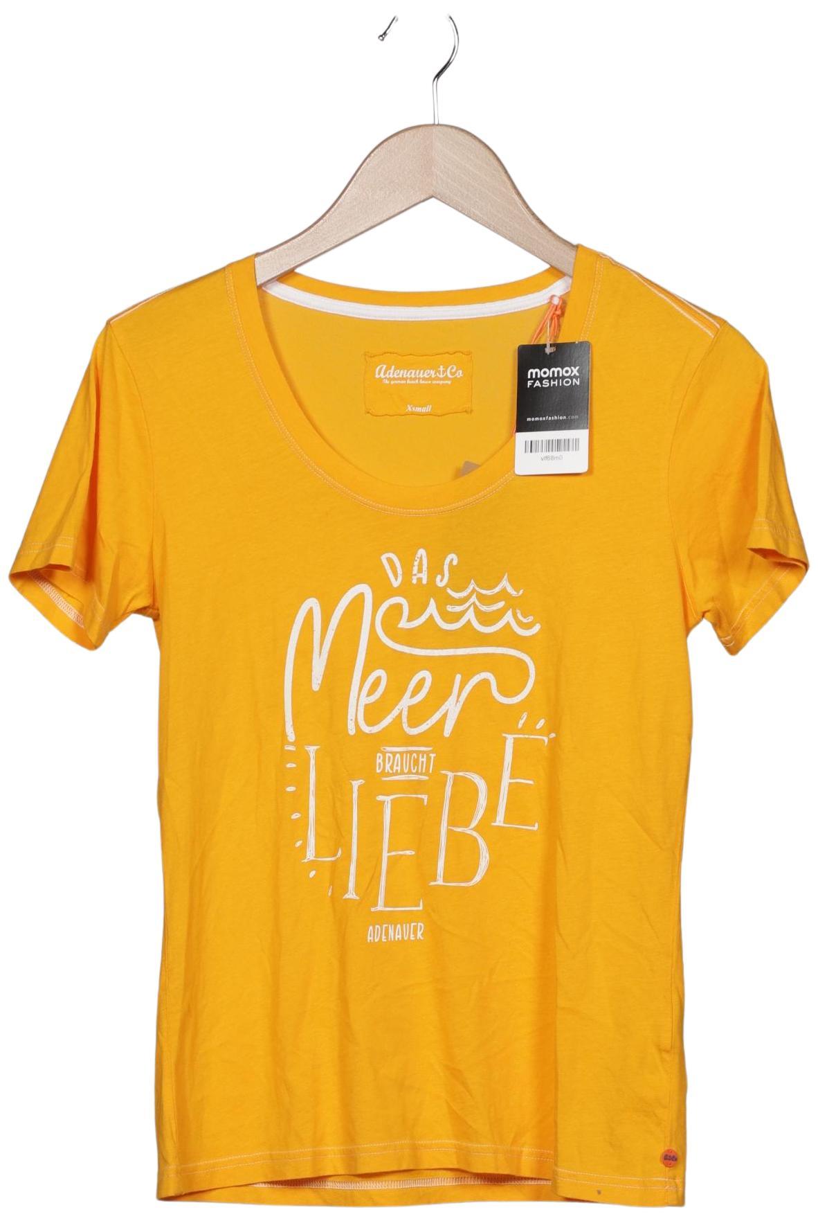 

Adenauer & Co Damen T-Shirt, gelb, Gr. 34