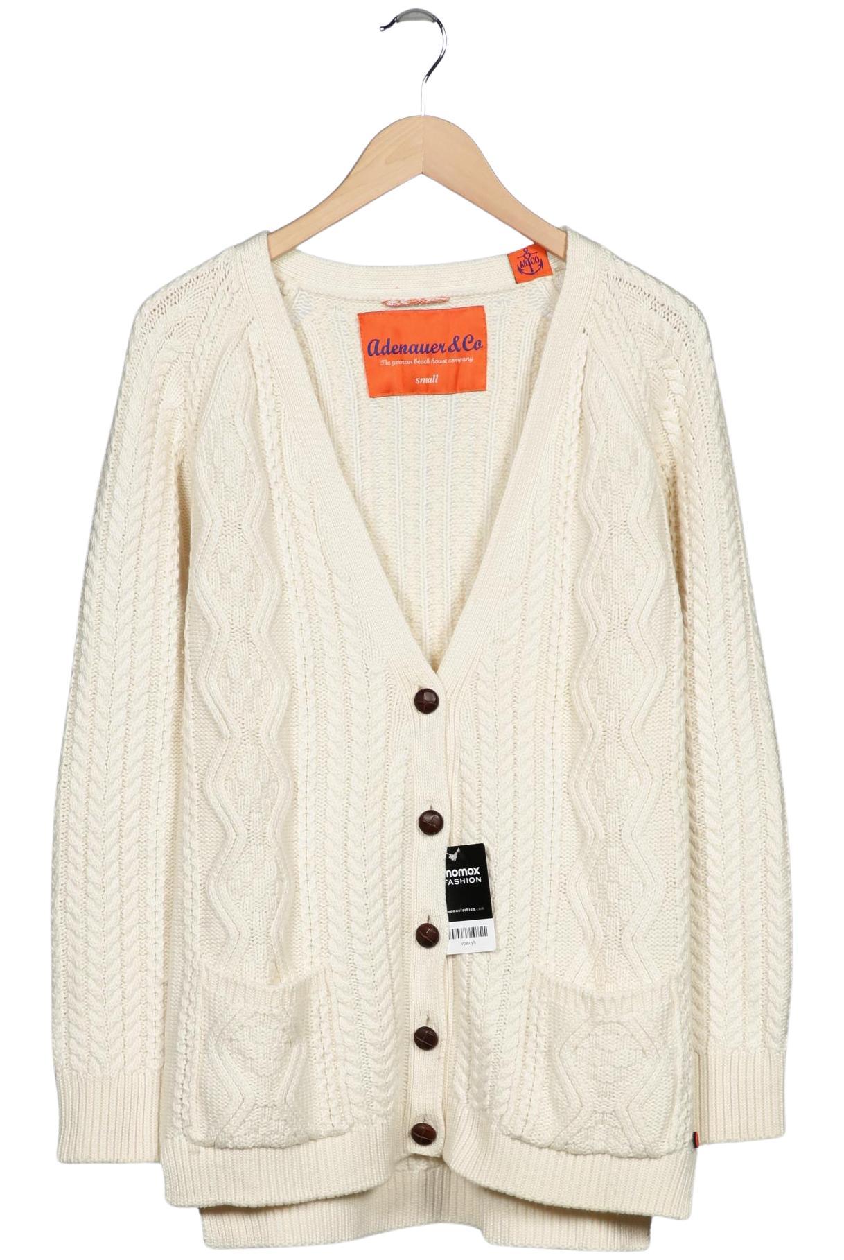 

Adenauer & Co Damen Strickjacke, cremeweiß, Gr. 36