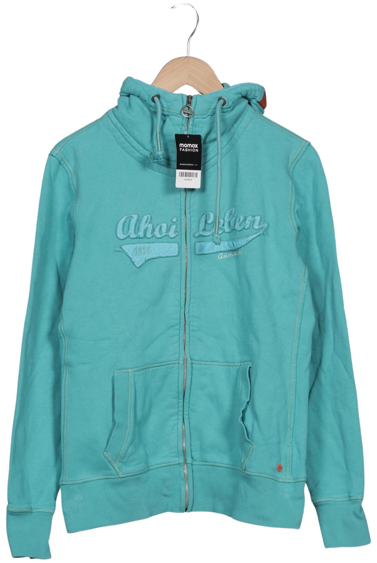 Thumbnail - Adenauer &amp; Co Damen Kapuzenpullover, türkis, Gr. 42
