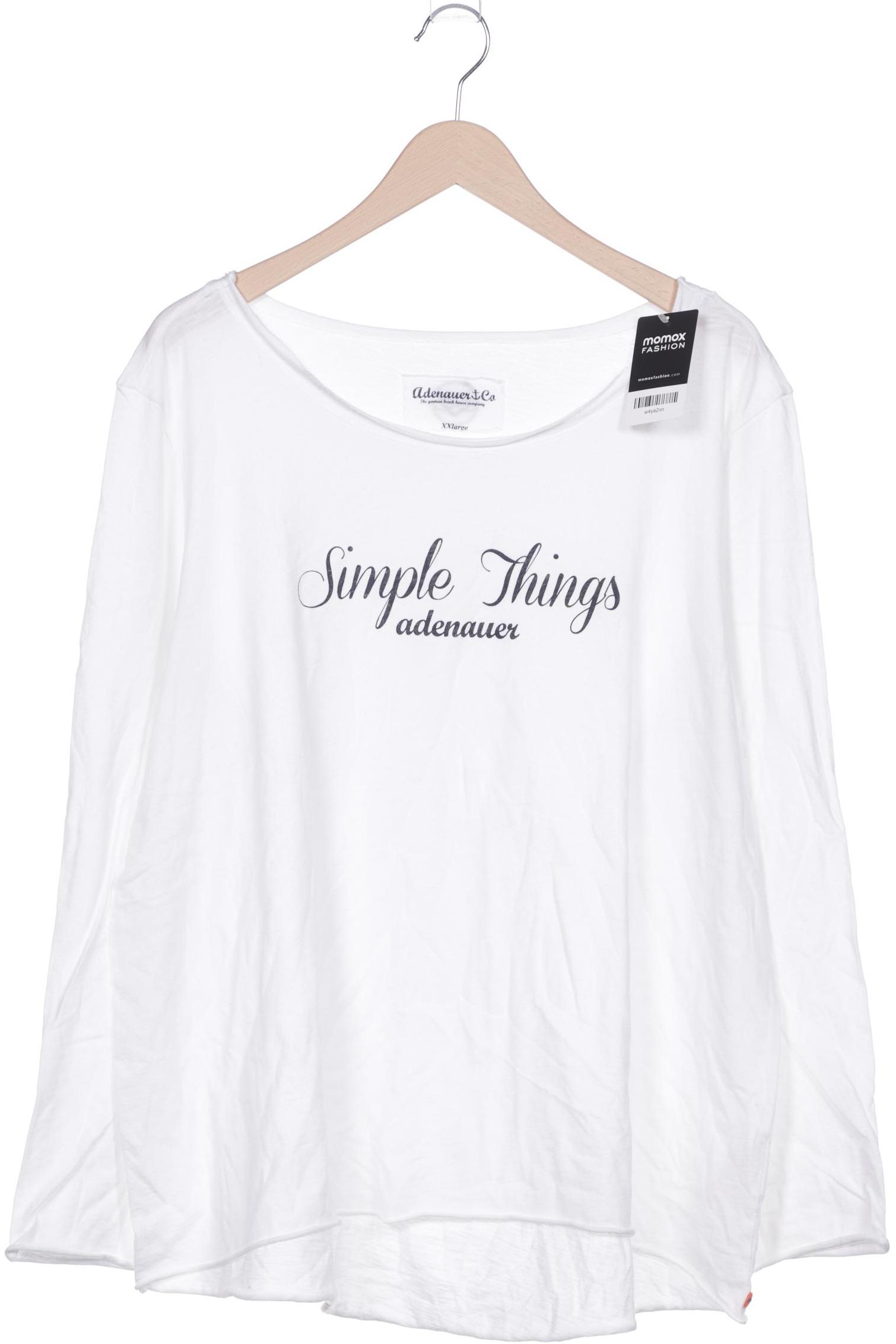 

Adenauer & Co Damen Langarmshirt, weiß, Gr. 46