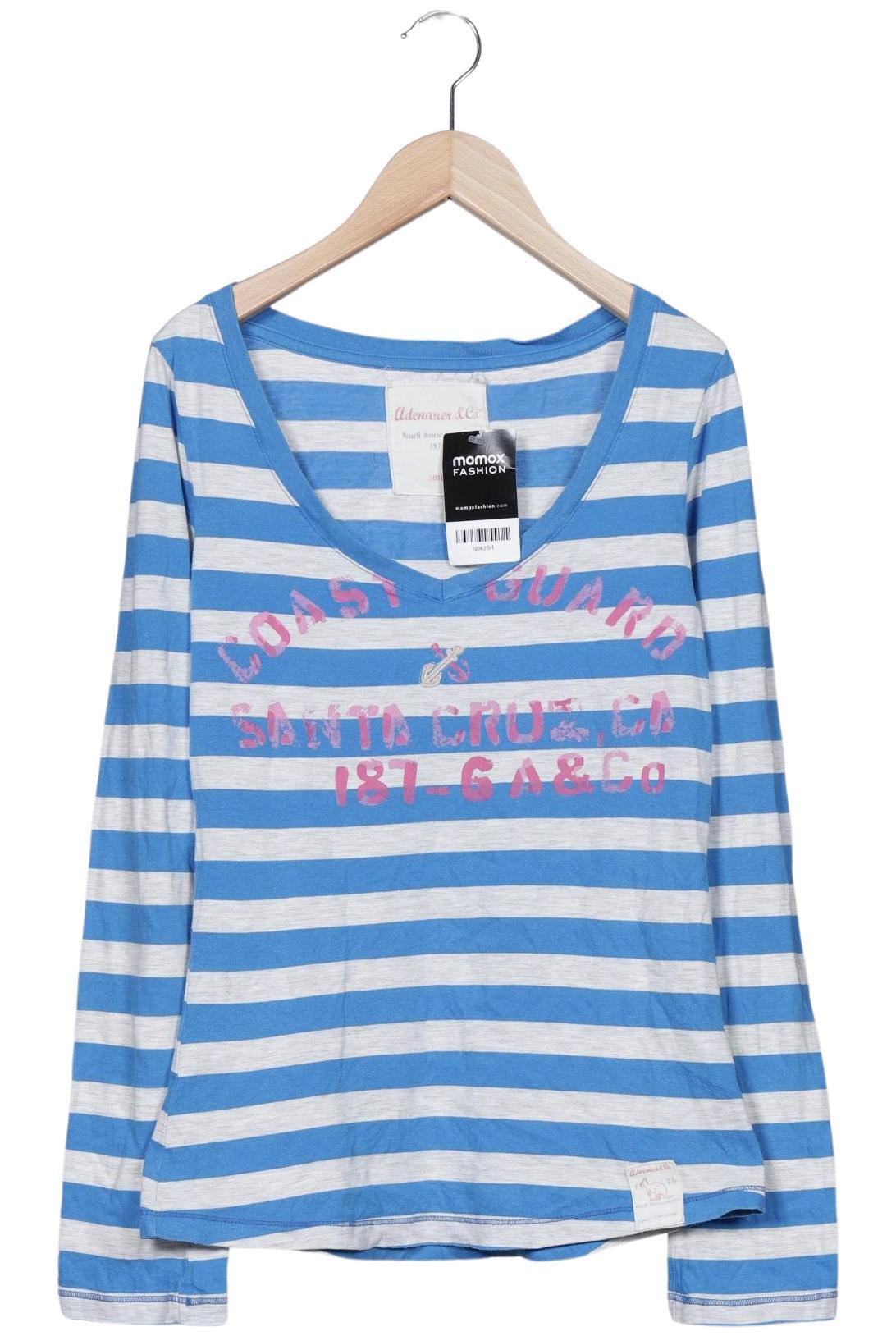 

Adenauer & Co Damen Langarmshirt, blau, Gr. 36