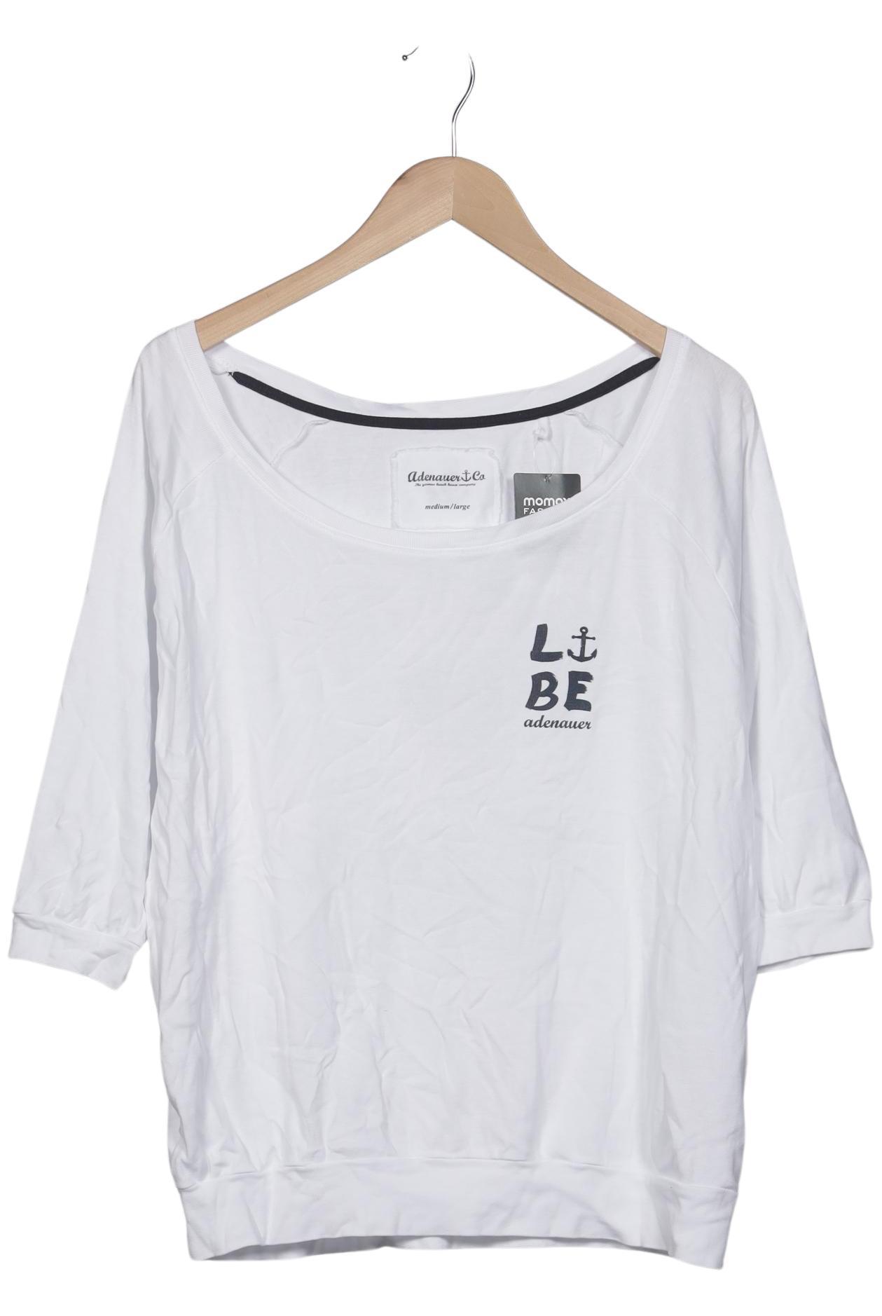 

Adenauer & Co Damen Langarmshirt, weiß, Gr. 38