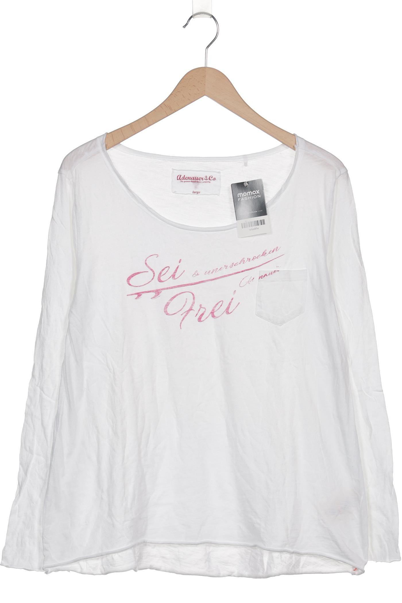 

Adenauer & Co Damen Langarmshirt, weiß, Gr. 42