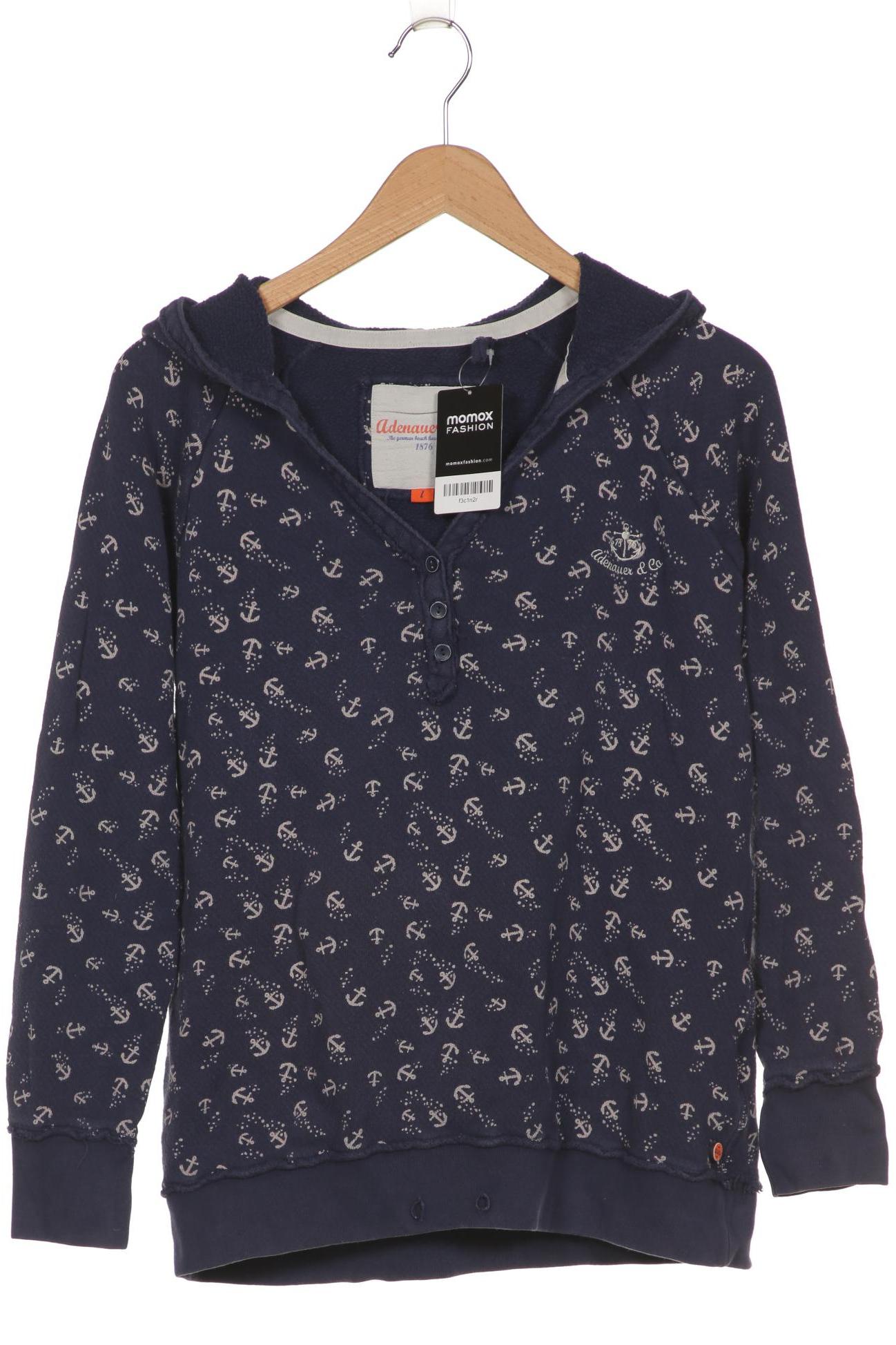 

Adenauer & Co Damen Kapuzenpullover, marineblau, Gr. 42