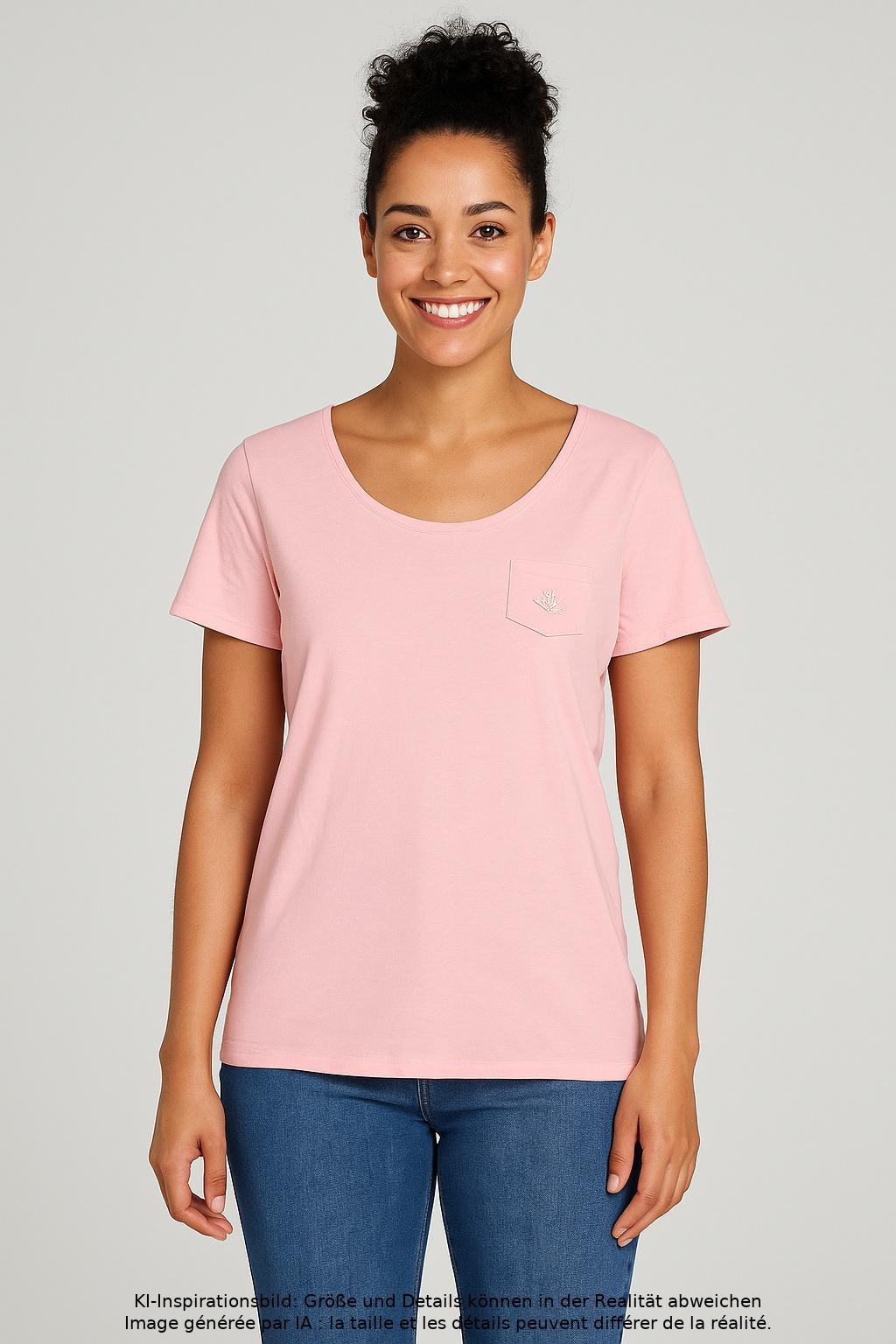 

Adenauer & Co Damen T-Shirt, pink, Gr. 34