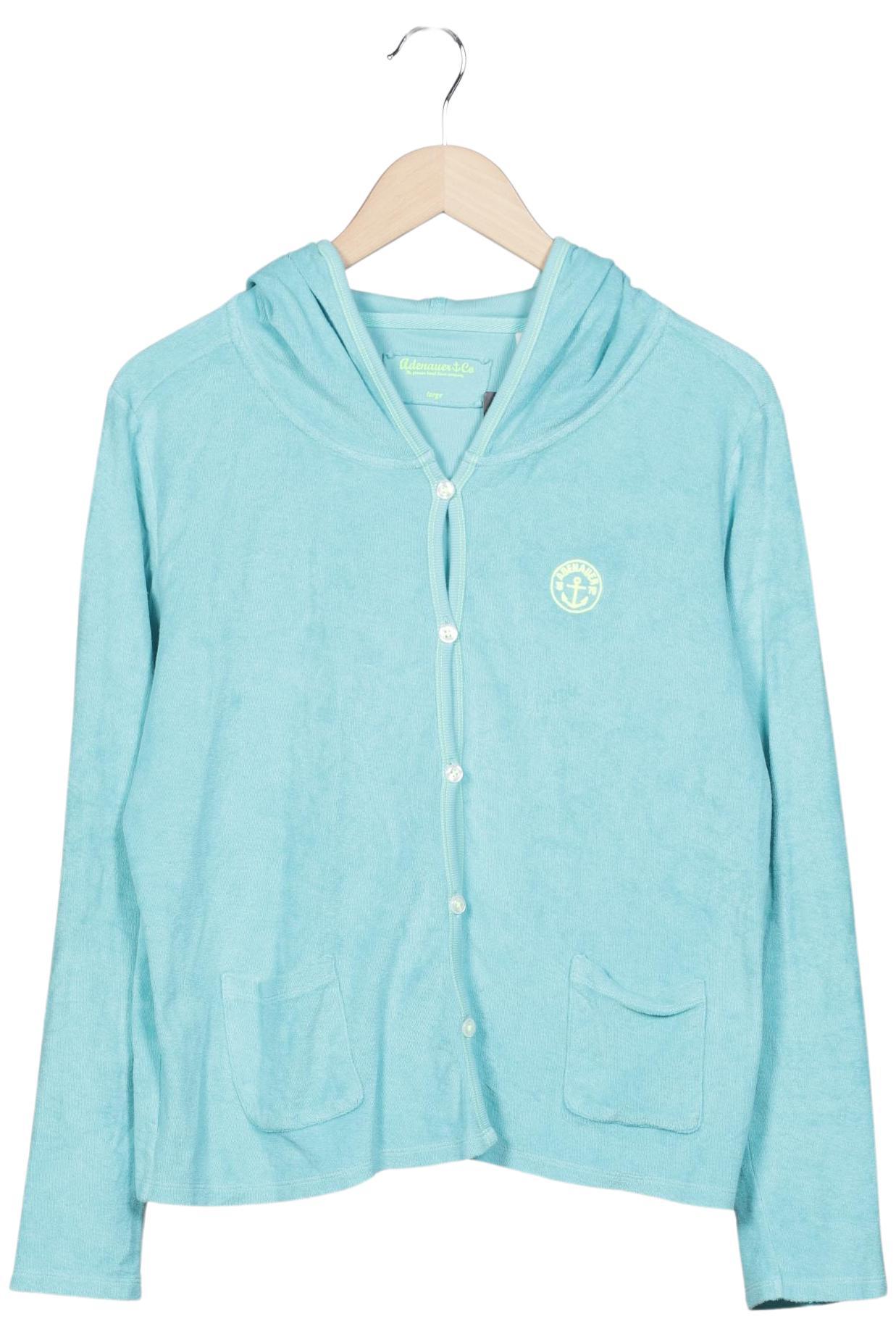 

Adenauer & Co Damen Kapuzenpullover, hellblau, Gr. 42