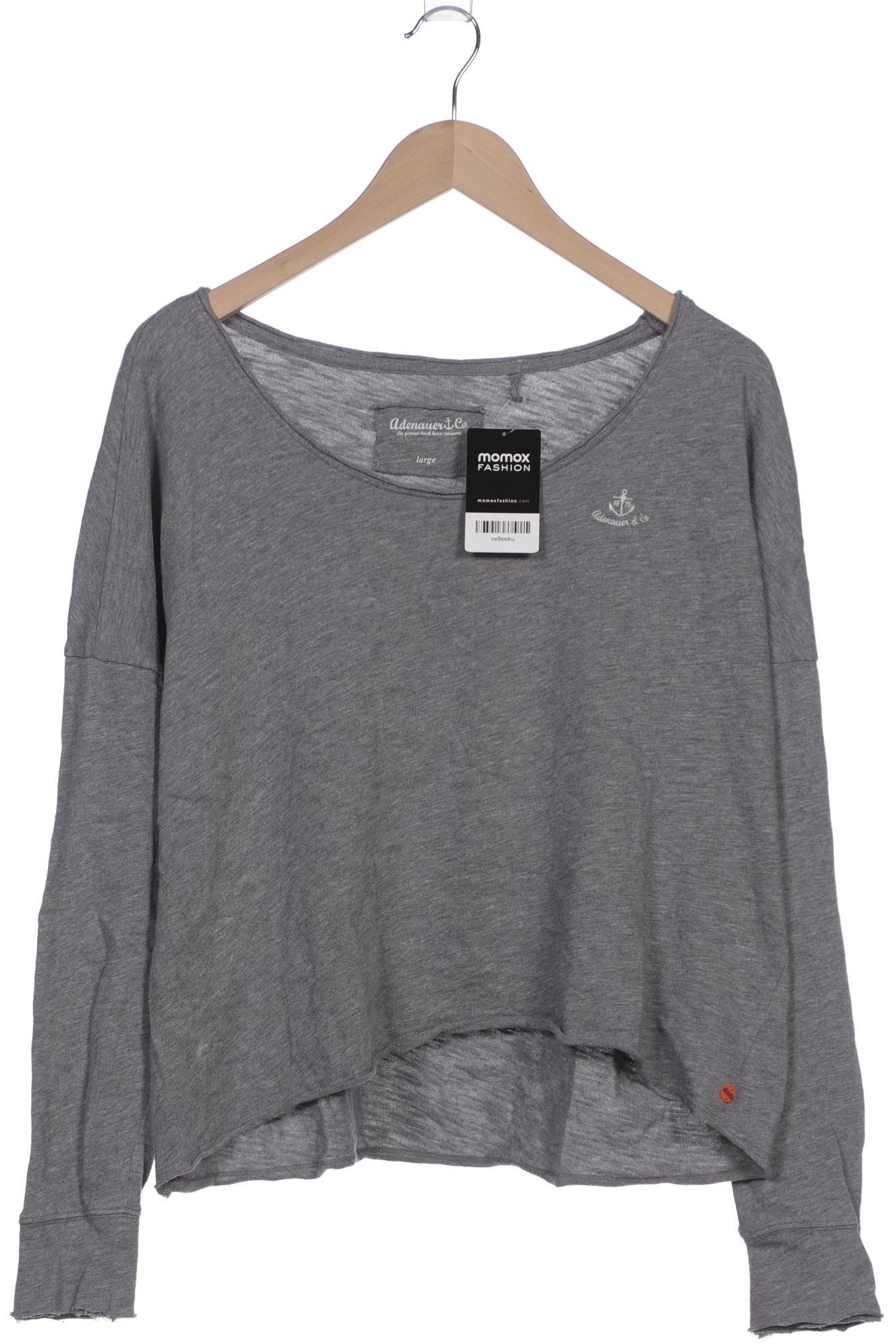 

Adenauer & Co Damen Langarmshirt, grau, Gr. 42