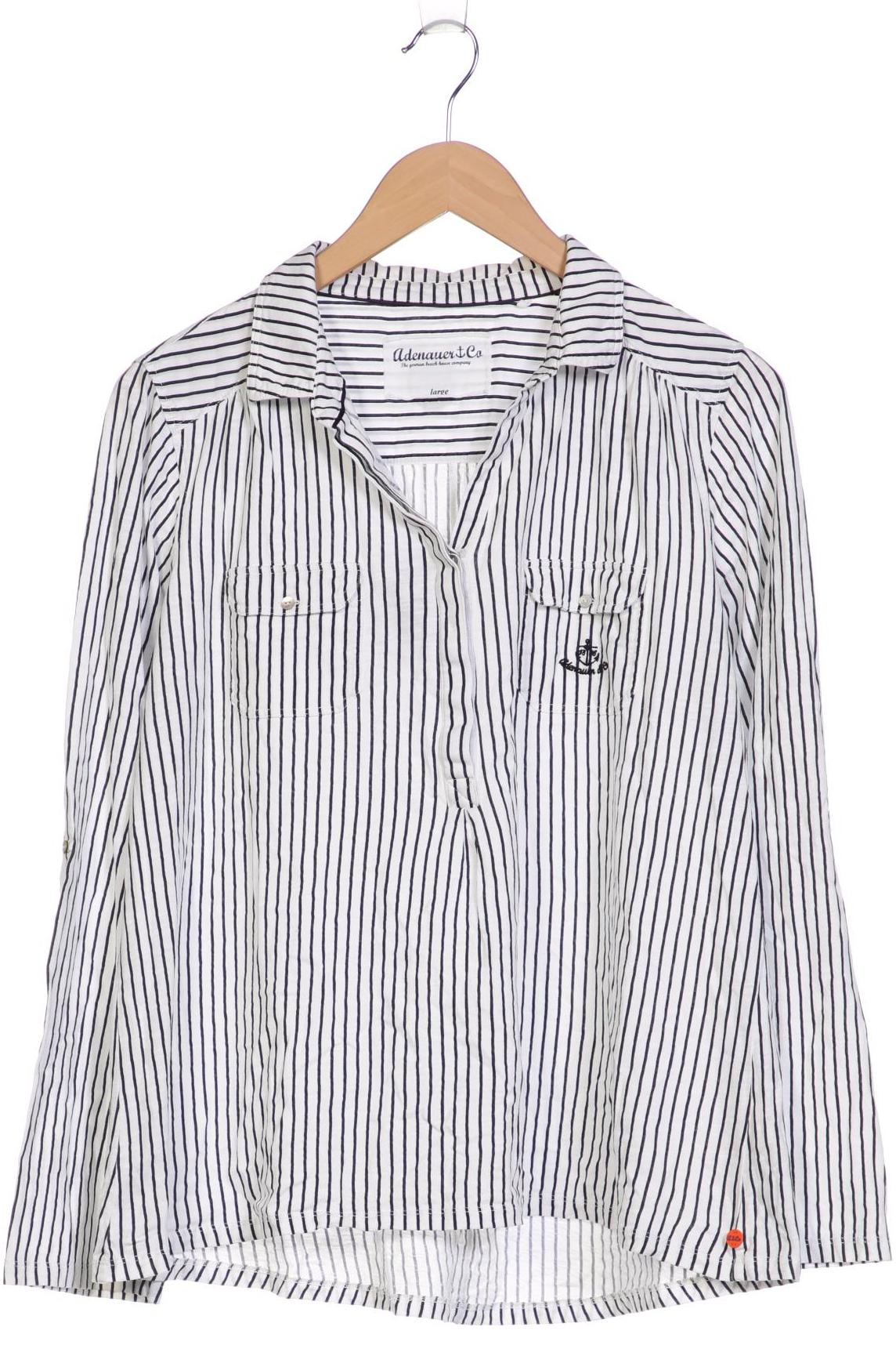 

Adenauer & Co Damen Langarmshirt, weiß, Gr. 42