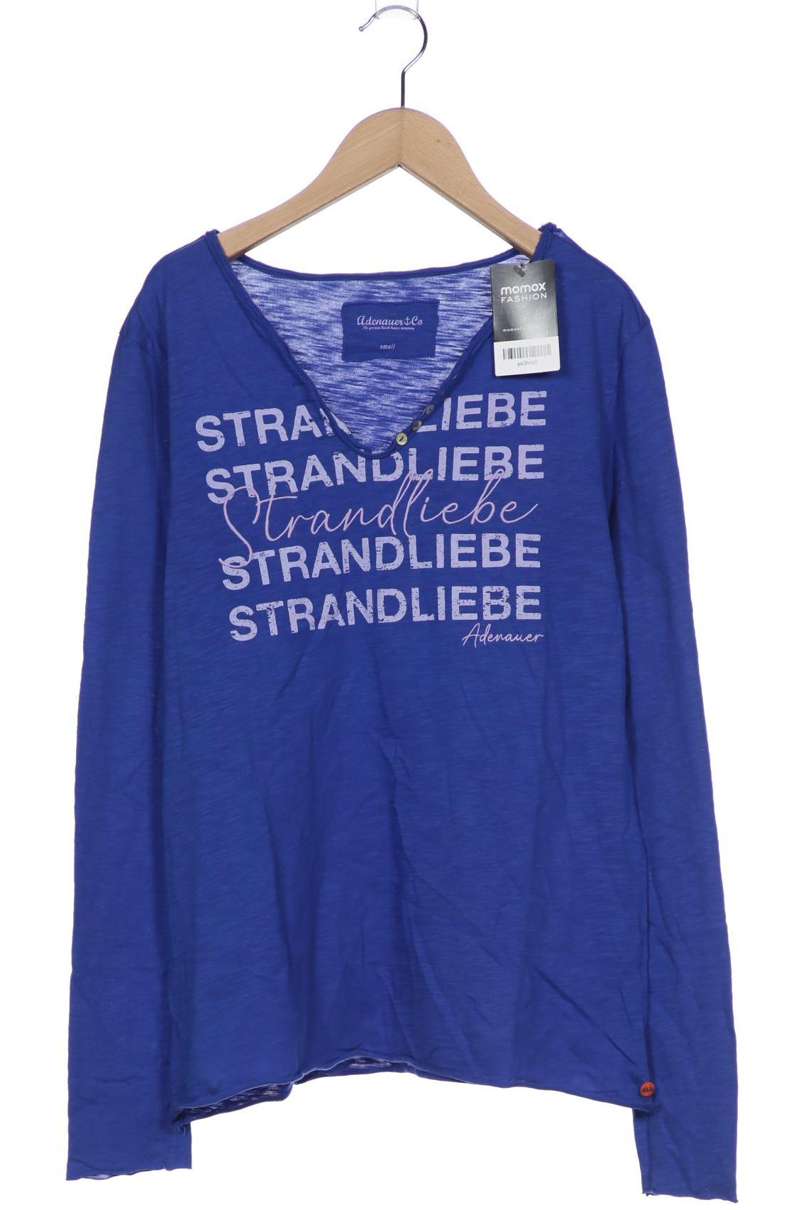 

Adenauer & Co Damen Langarmshirt, blau, Gr. 36