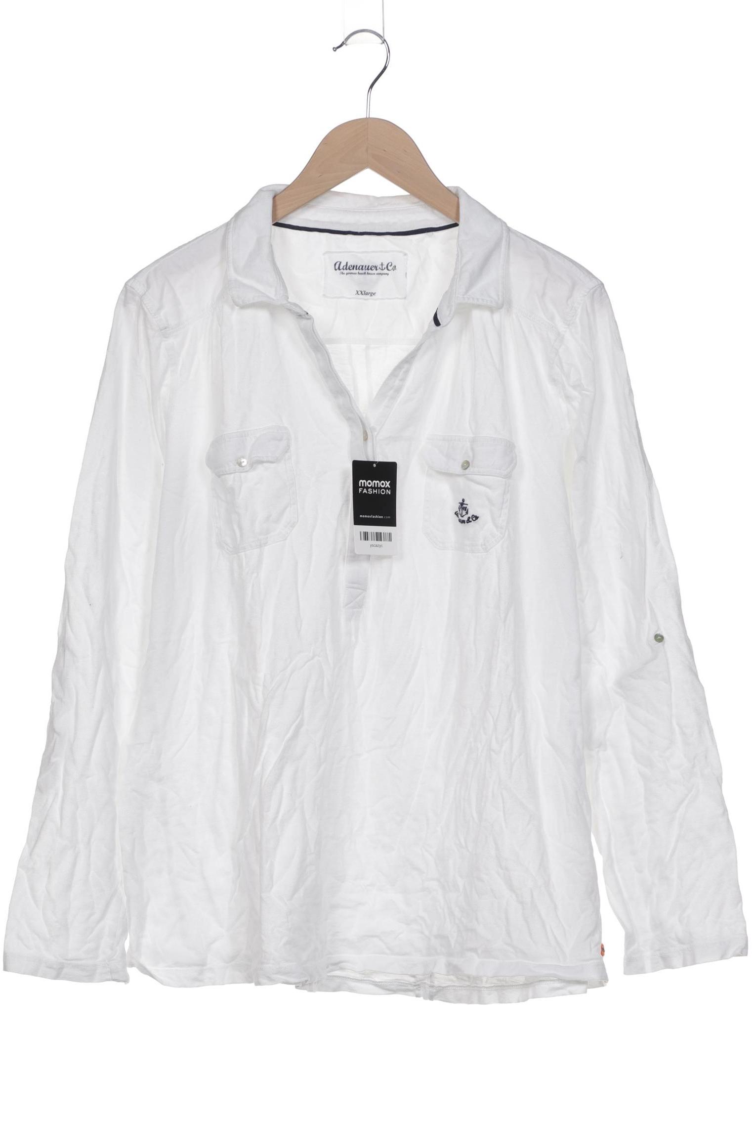 

Adenauer & Co Damen Langarmshirt, weiß, Gr. 46