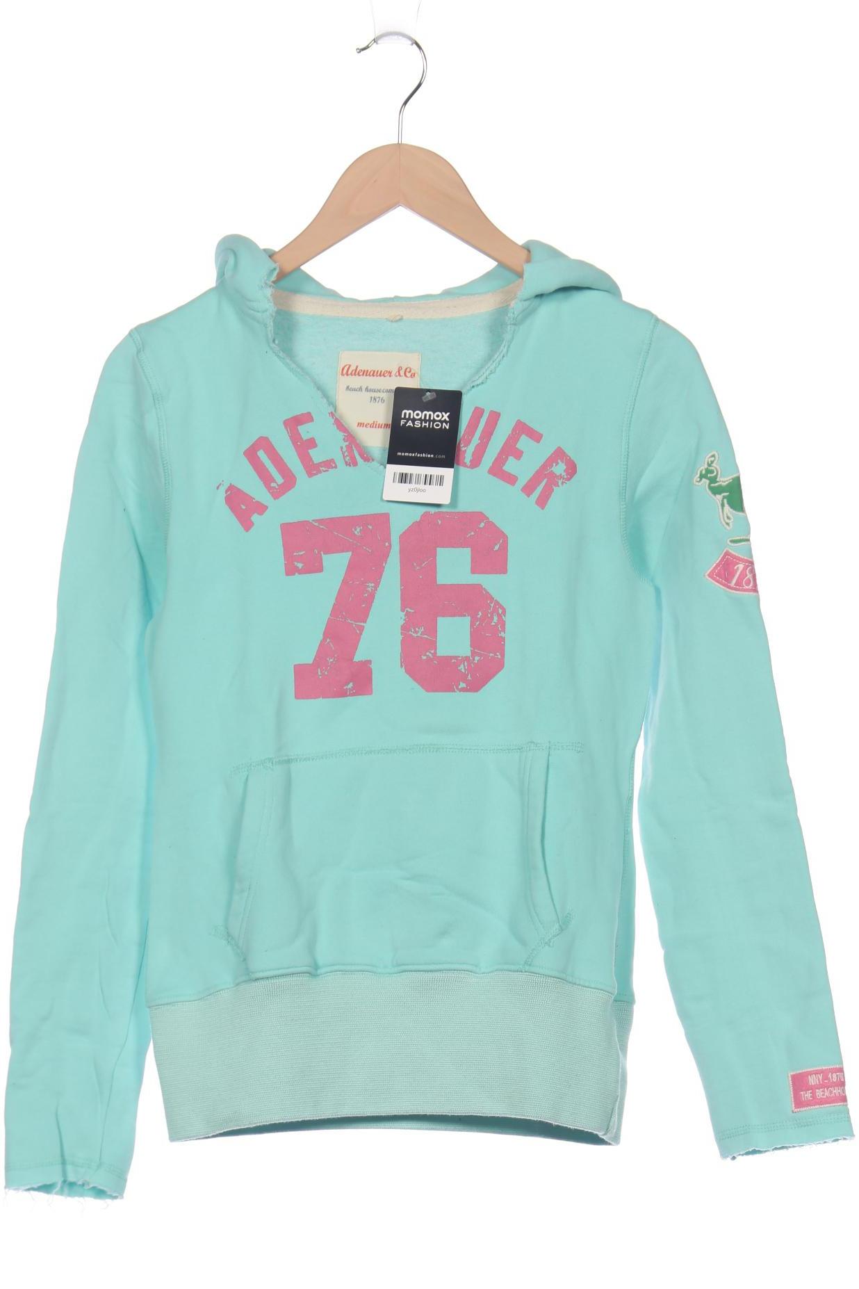 

Adenauer & Co Damen Kapuzenpullover, türkis, Gr. 38
