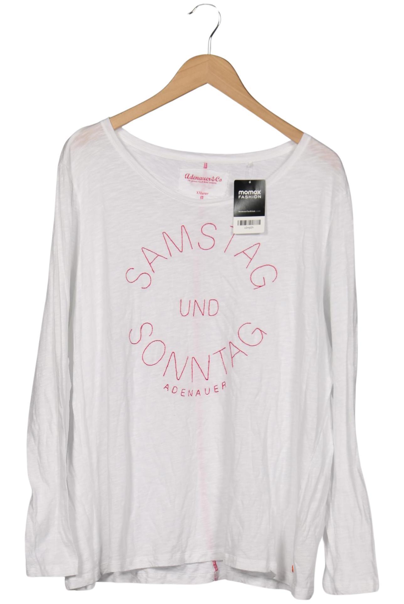 

Adenauer & Co Damen Langarmshirt, weiß, Gr. 46