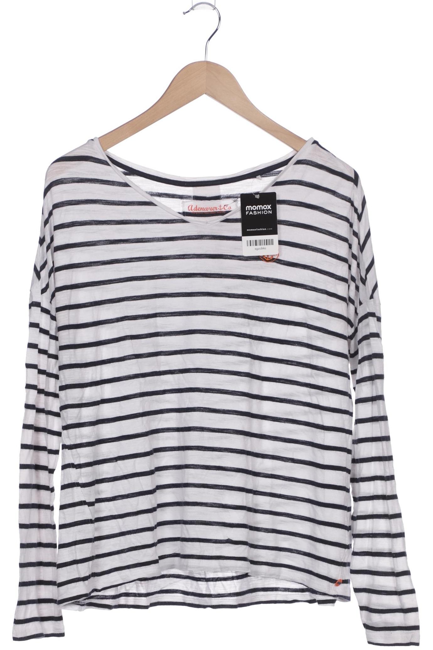 

Adenauer & Co Damen Langarmshirt, weiß, Gr. 34