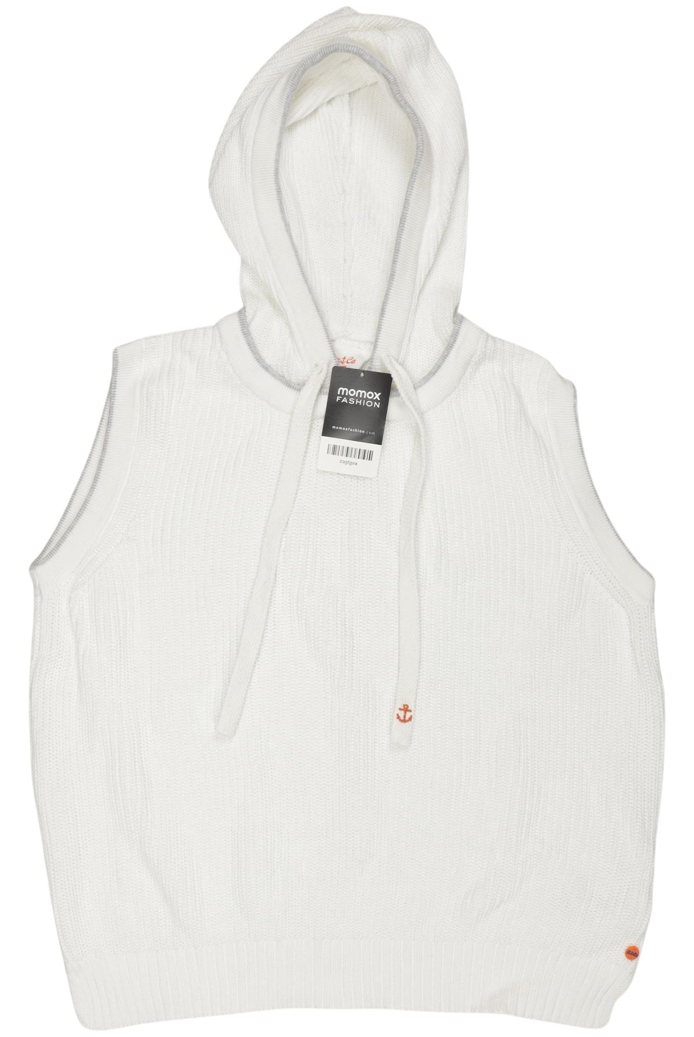 

Adenauer & Co Damen Kapuzenpullover, weiß, Gr. 38