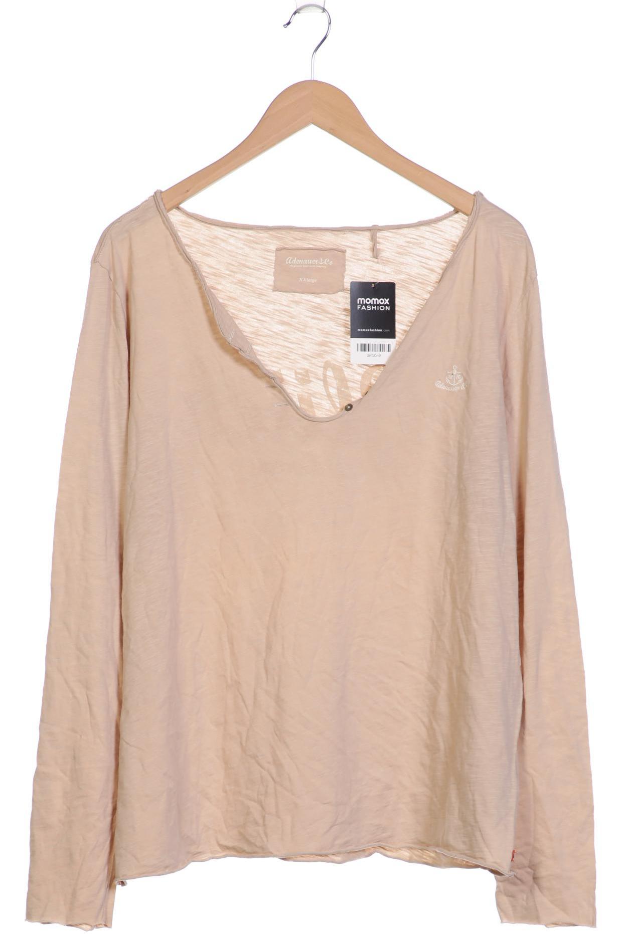 

Adenauer & Co Damen Langarmshirt, beige, Gr. 46