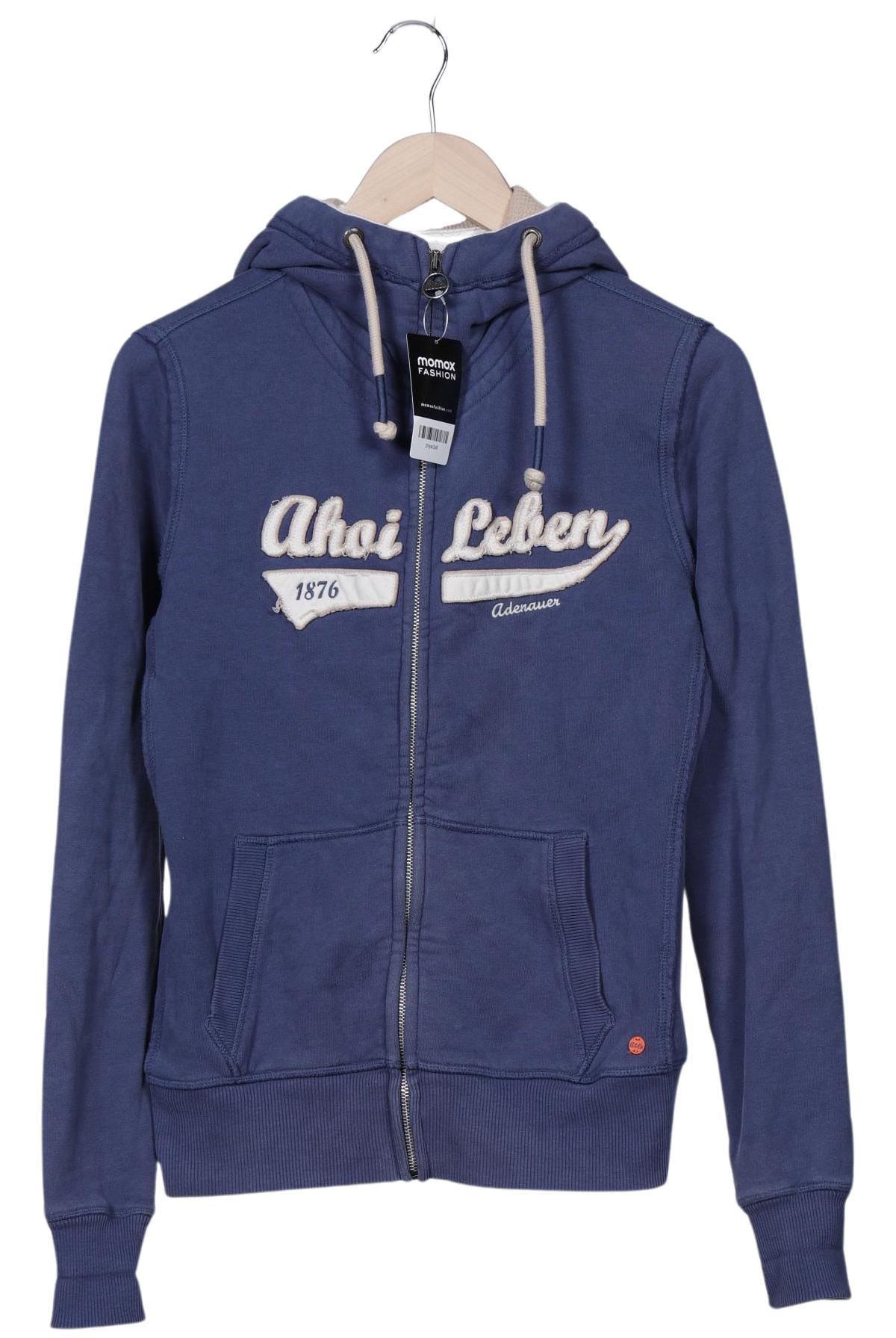 

Adenauer & Co Damen Kapuzenpullover, blau, Gr. 36
