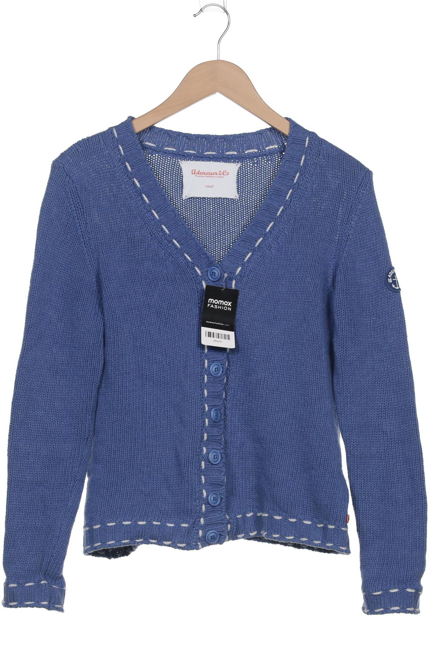 

Adenauer & Co Damen Strickjacke, blau, Gr. 36