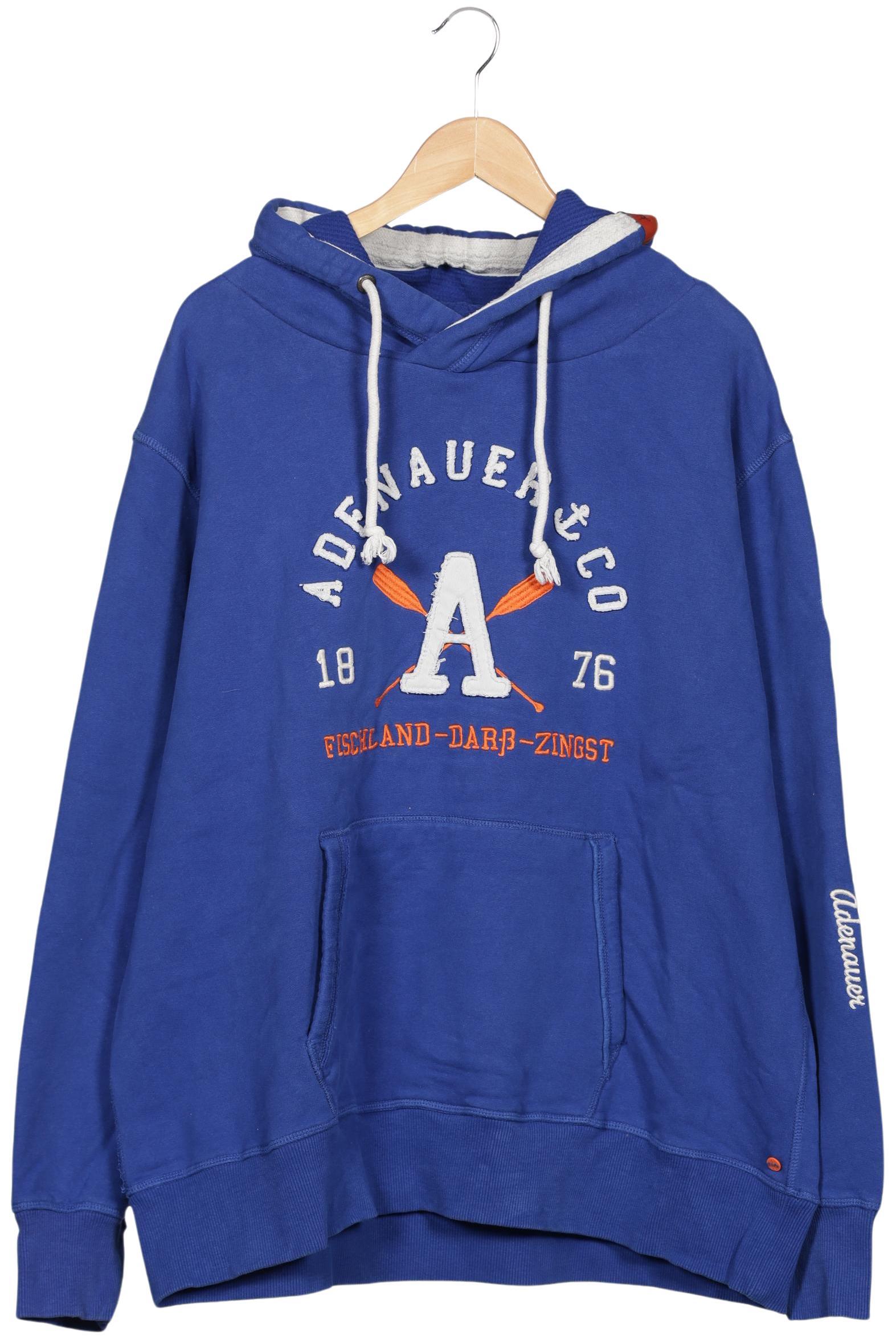 

Adenauer & Co Herren Kapuzenpullover, blau, Gr. 56