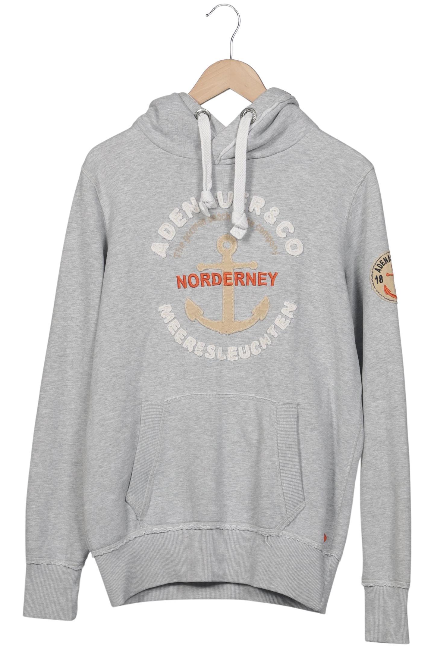 

Adenauer & Co Herren Kapuzenpullover, grau, Gr. 48