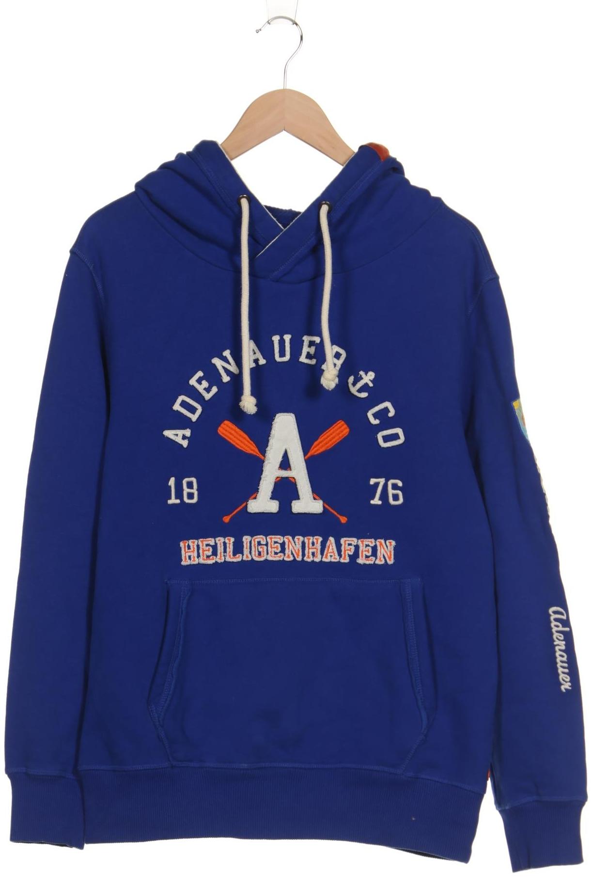 

Adenauer & Co Herren Kapuzenpullover, blau, Gr. 48