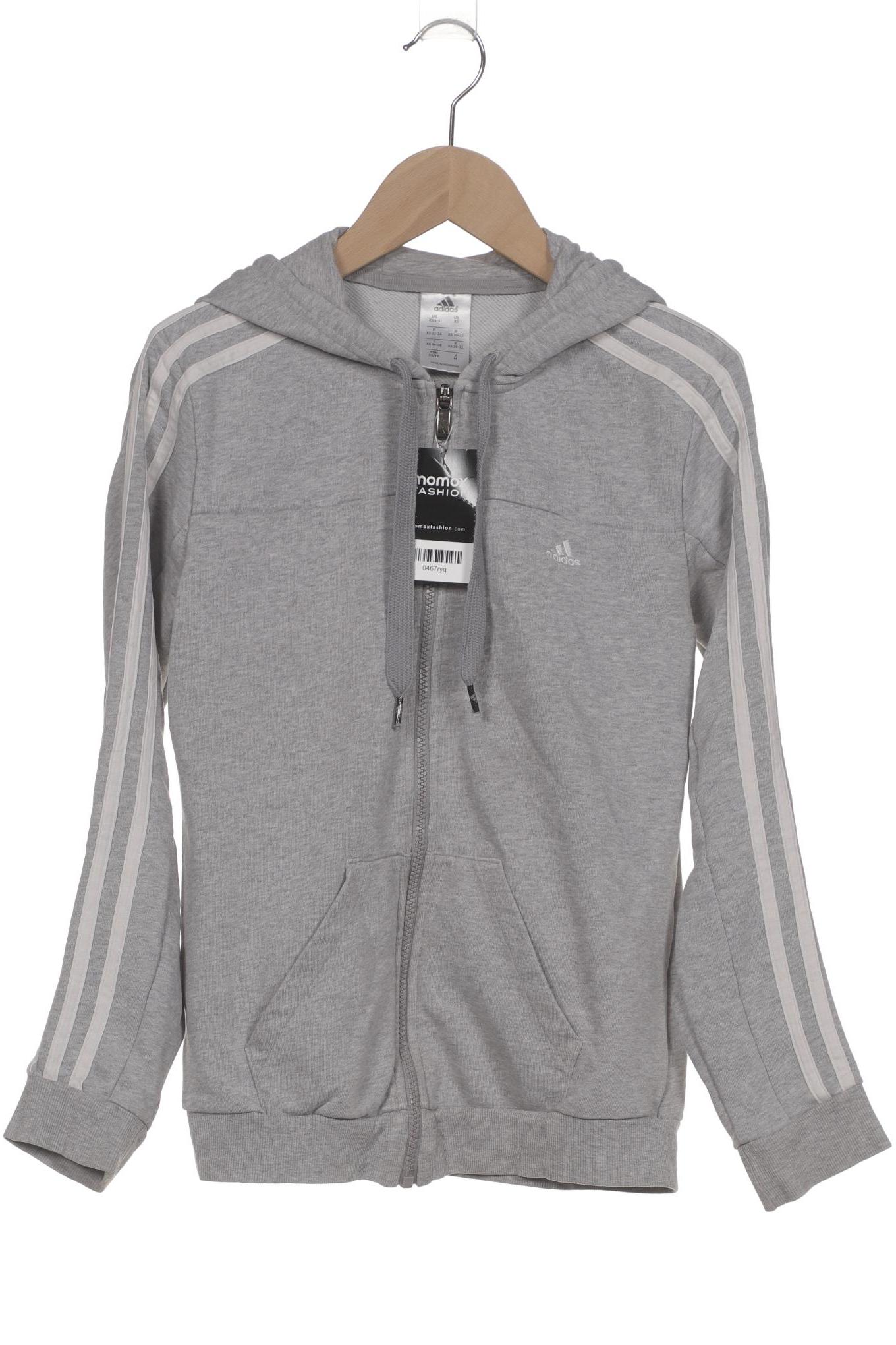 

adidas Damen Kapuzenpullover, grau, Gr. 34