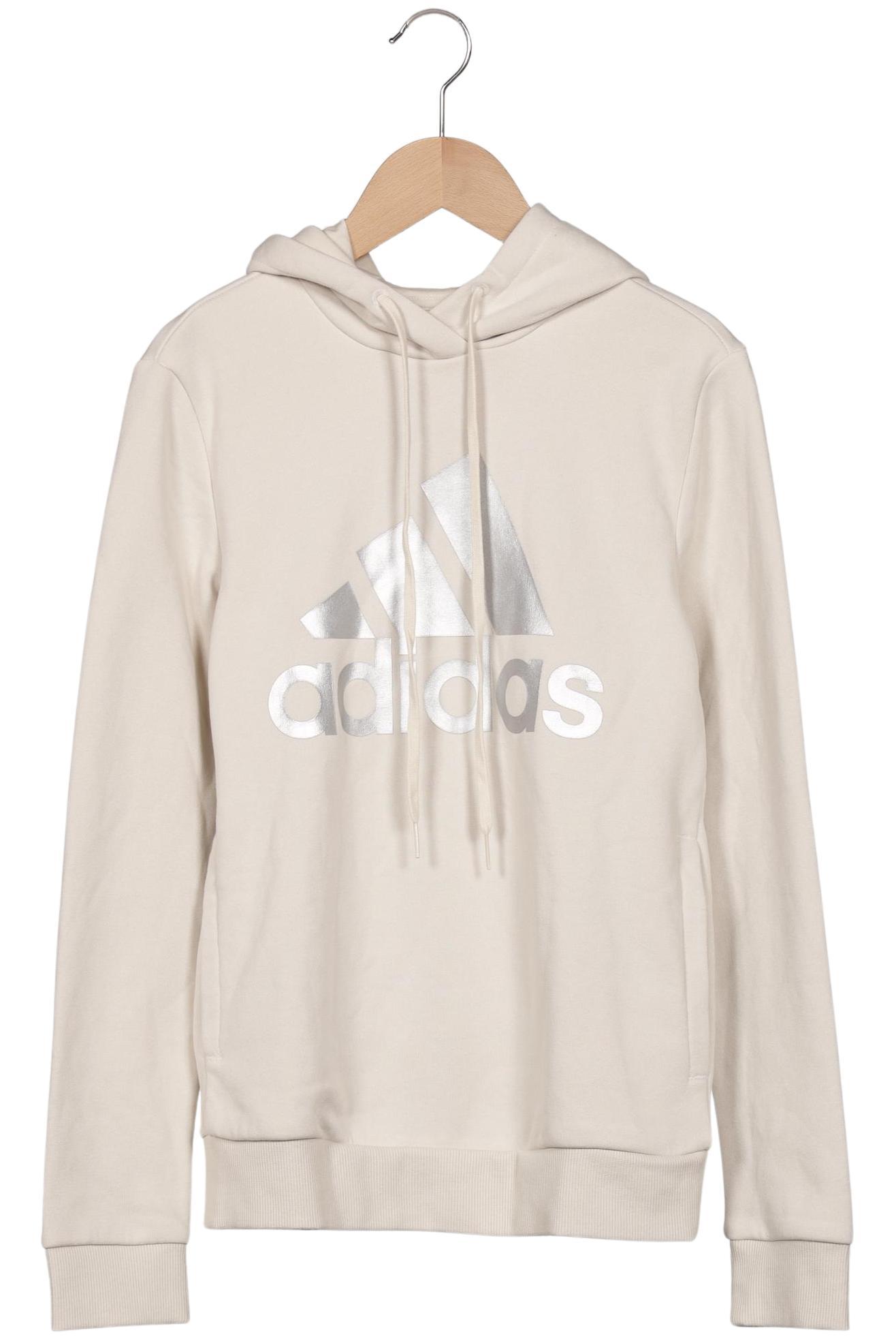 

adidas Damen Kapuzenpullover, cremeweiß, Gr. 34
