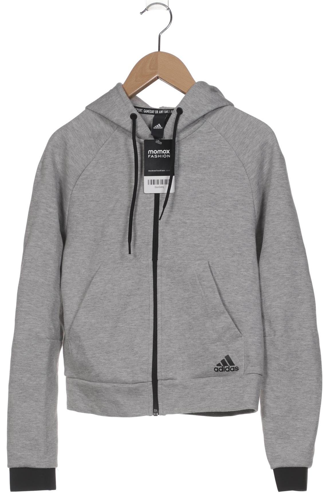 

adidas Damen Kapuzenpullover, grau, Gr. 34