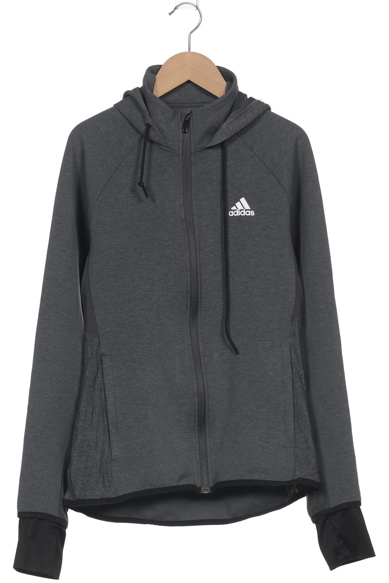 

adidas Damen Kapuzenpullover, grau, Gr. 36